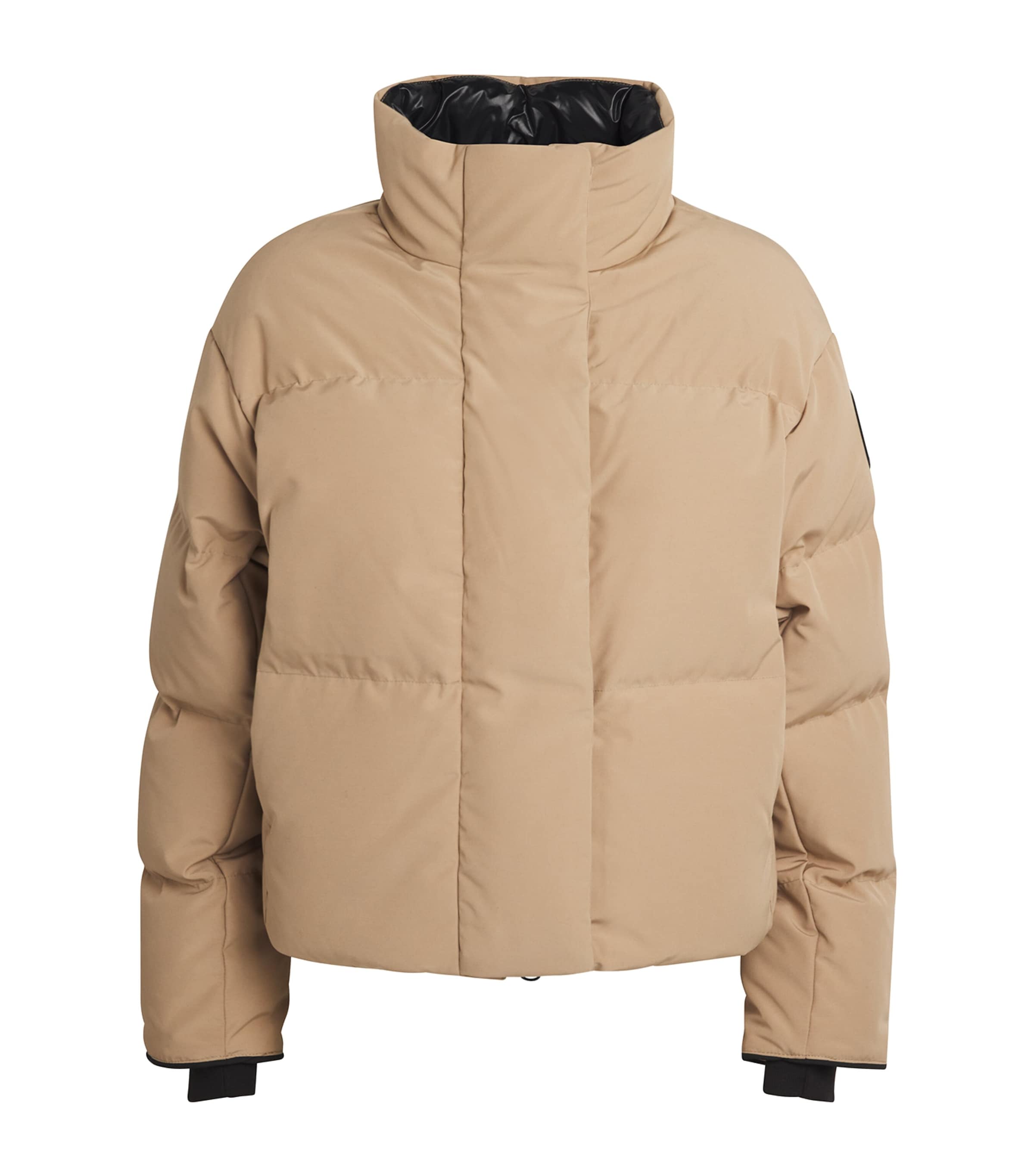 Canada Goose Grandview Cropped Down Jacket In Beige