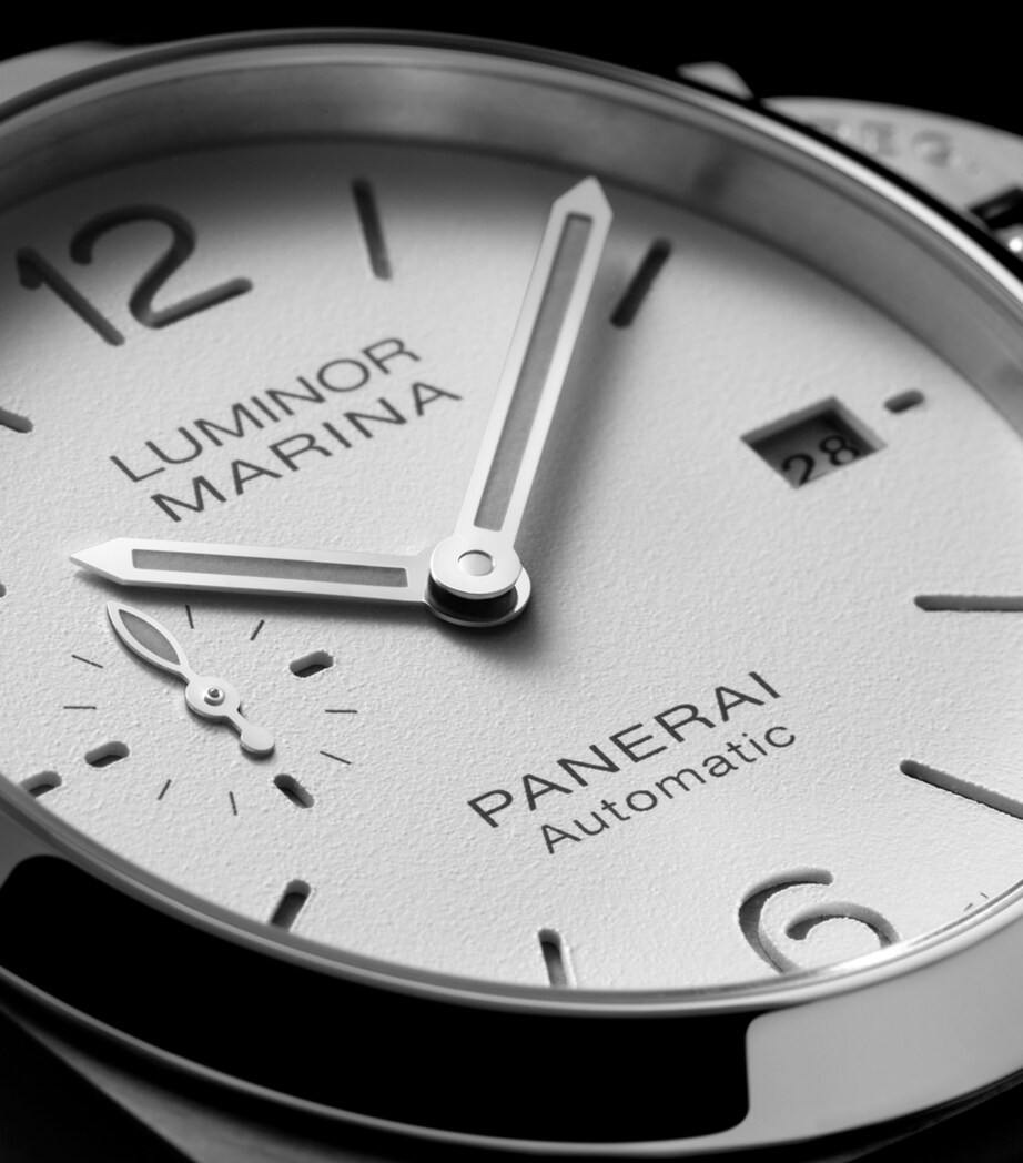 Panerai Stainless Steel Luminor Marina Watch 40mm White Image 4