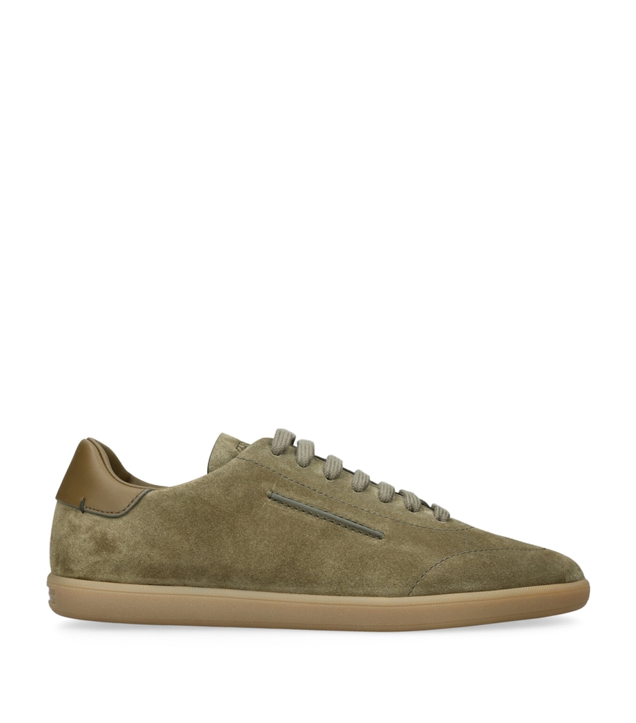 Zegna Suede 232 Sneakers Mid Green Image 1