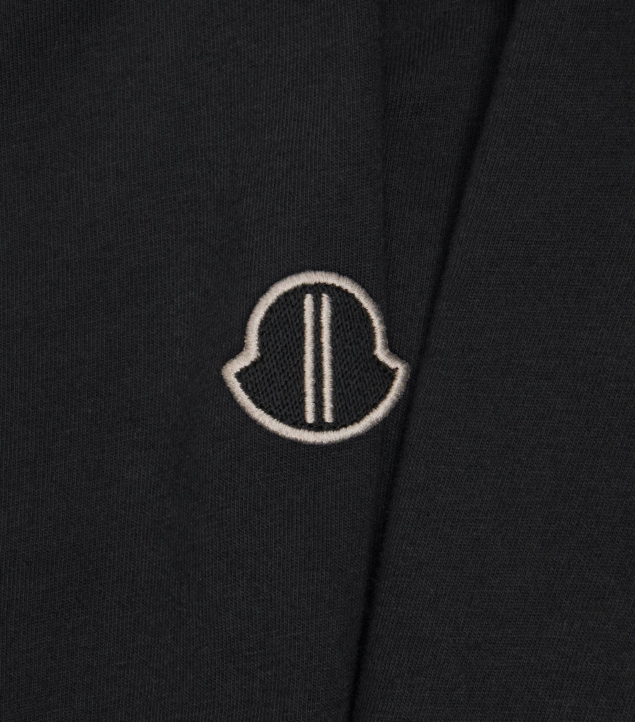 x Moncler Cotton Long-Sleeve Girder T-Shirt 999 - BLACK Image 5