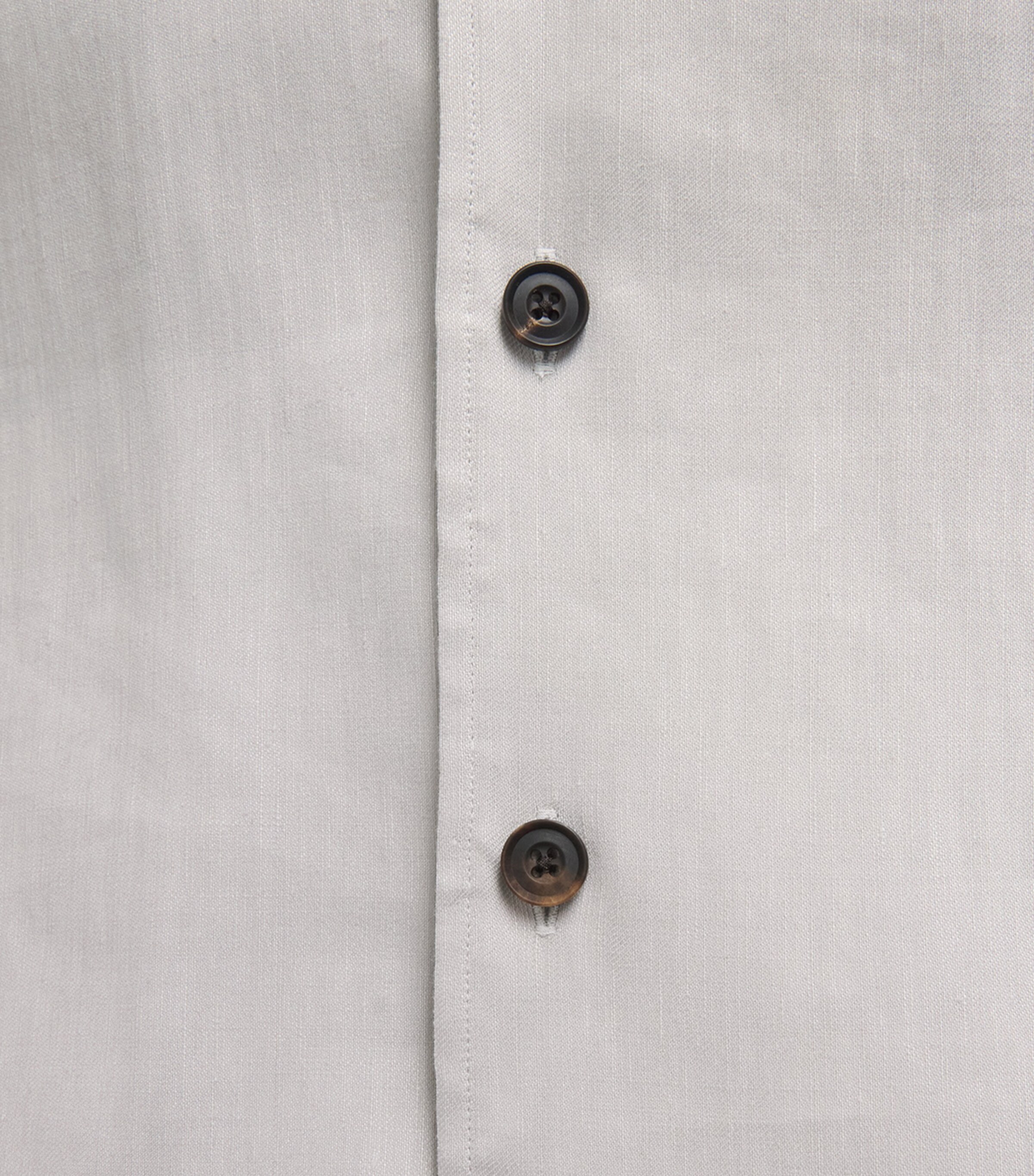 Corneliani Mens Linen-Wool Short-Sleeve Shirt Natural White Image 6