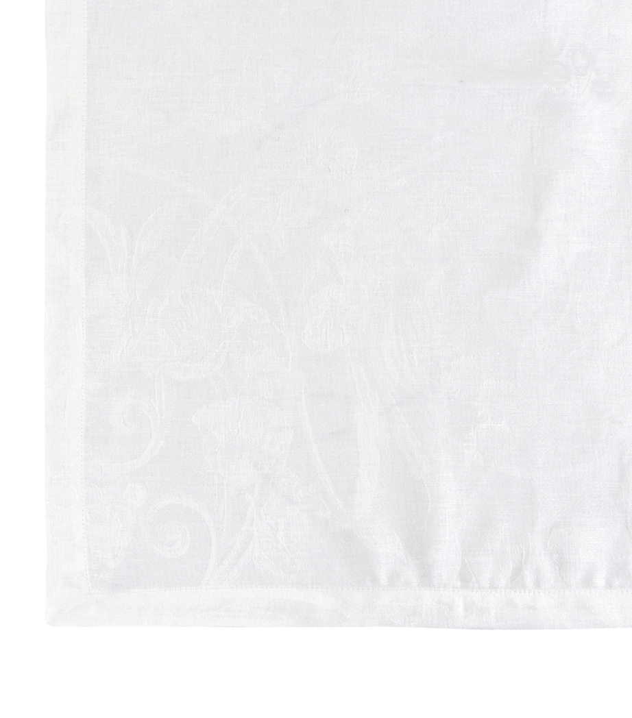 Tivoli Damask Tablecloth (175cm x 320cm) WHITE Image 2