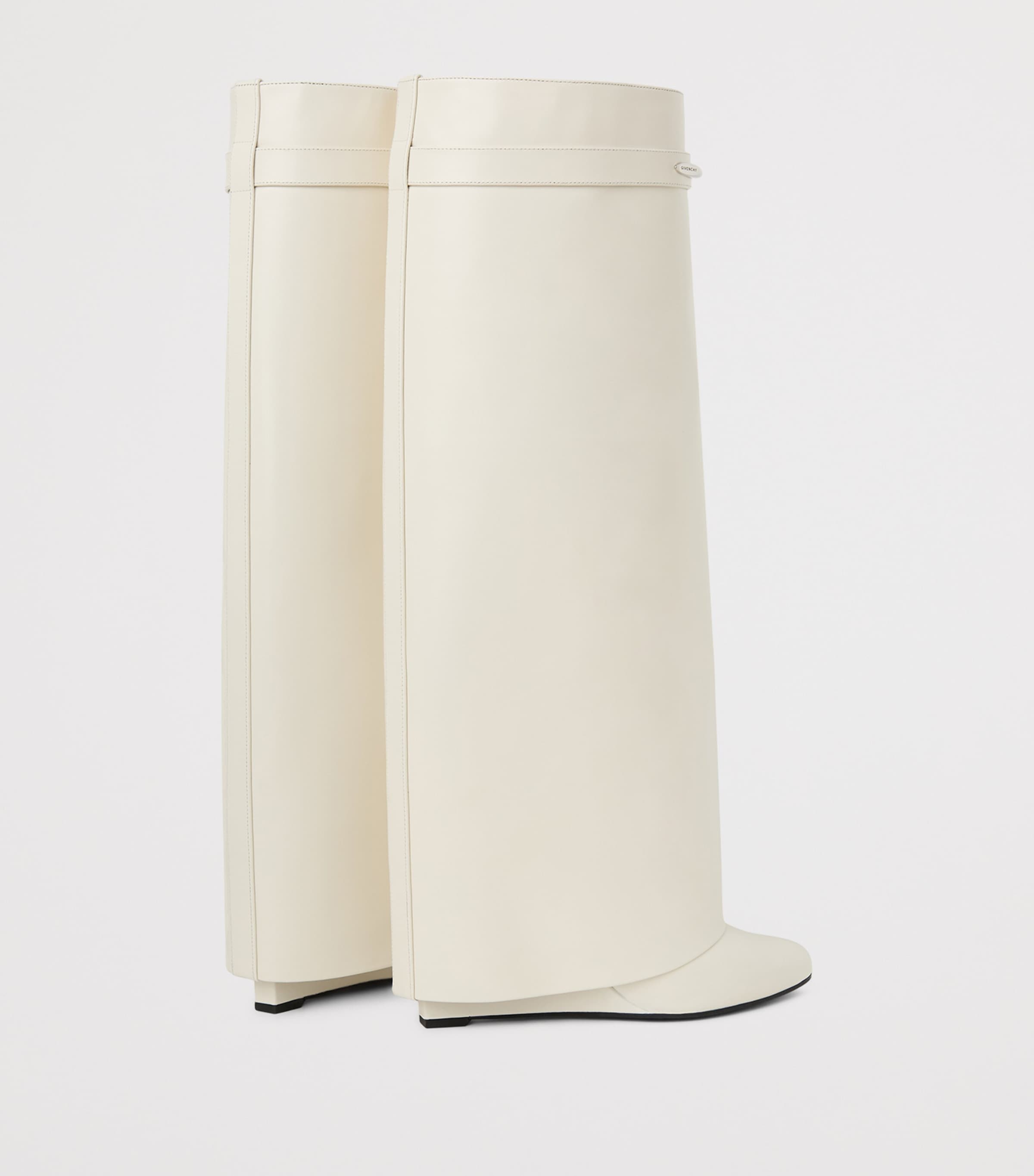 Givenchy Leather Shark Knee-High Boots Image 6
