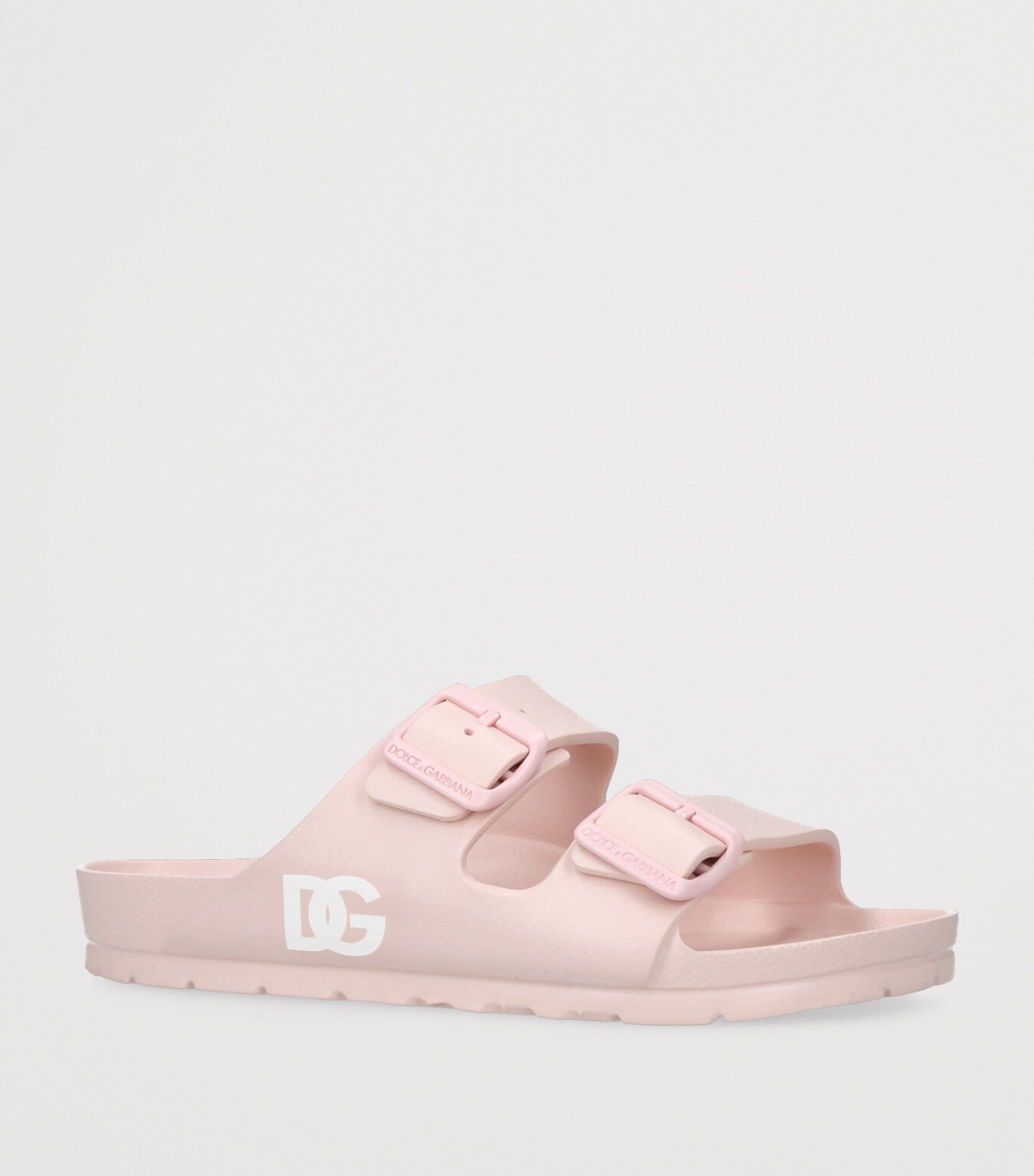 Dolce&Gabbana Kids Logo Buckle Sandals Pink Image 3