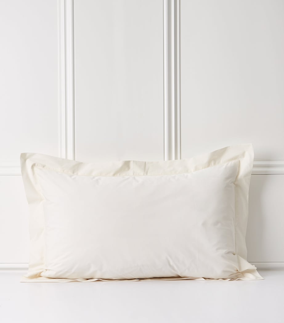 Harrods of London Cadogan Pillowcase Pair (50cm x 90cm) Ivory Image 7