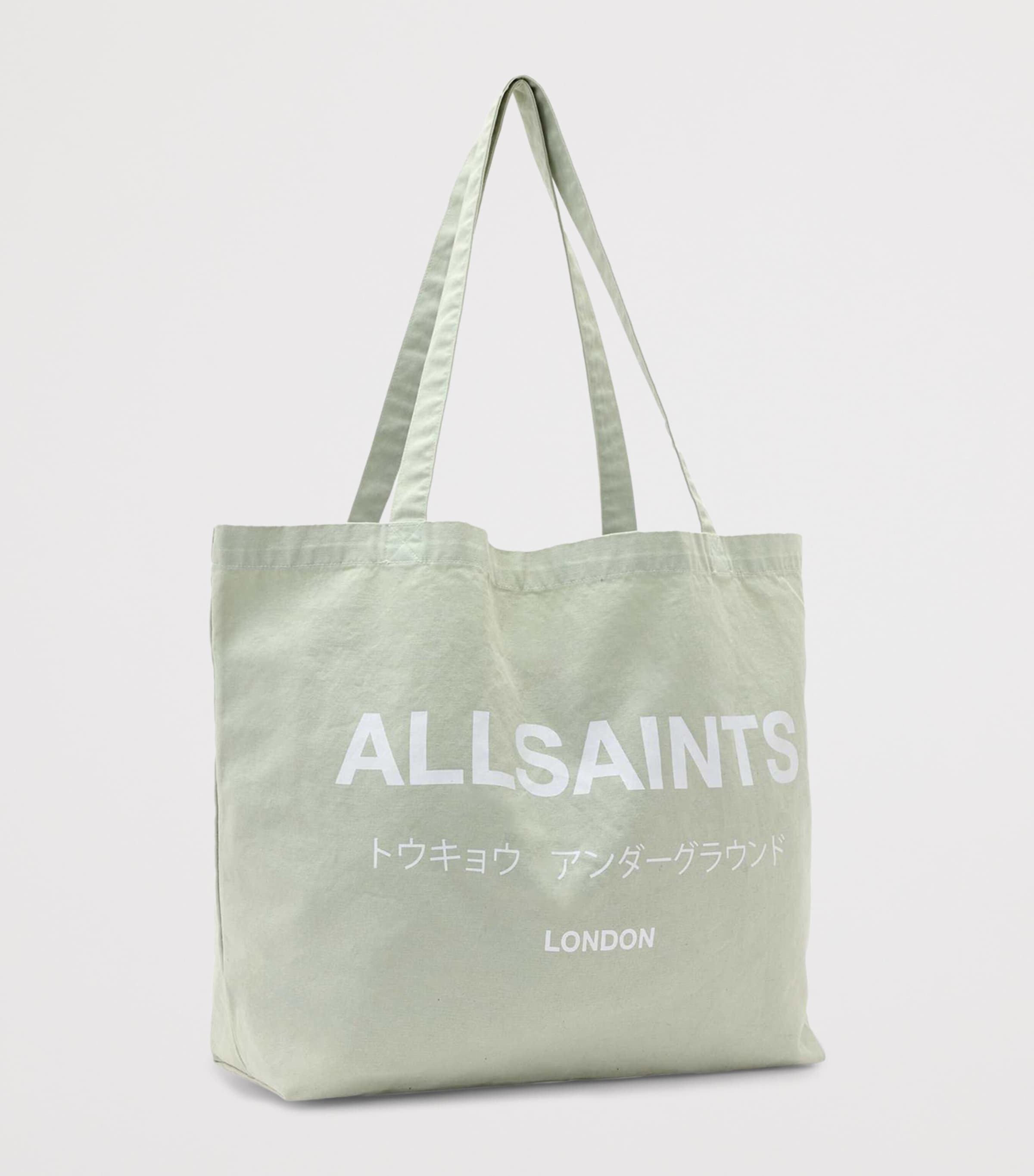 AllSaints Underground Tote Bag Powdered Green Image 3