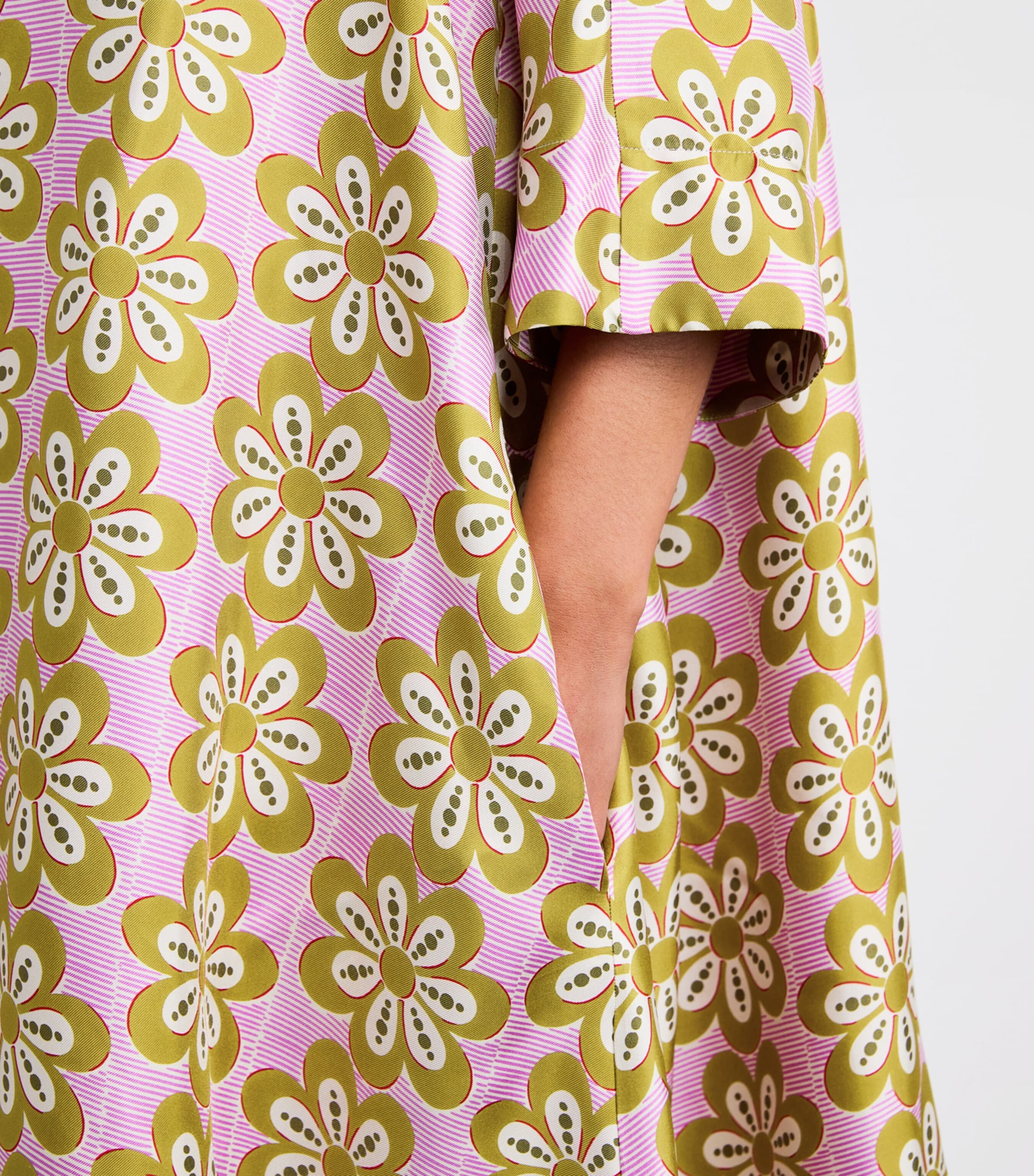 Floral Print Kaftan Maxi Dress PI01 CAPER Image 6