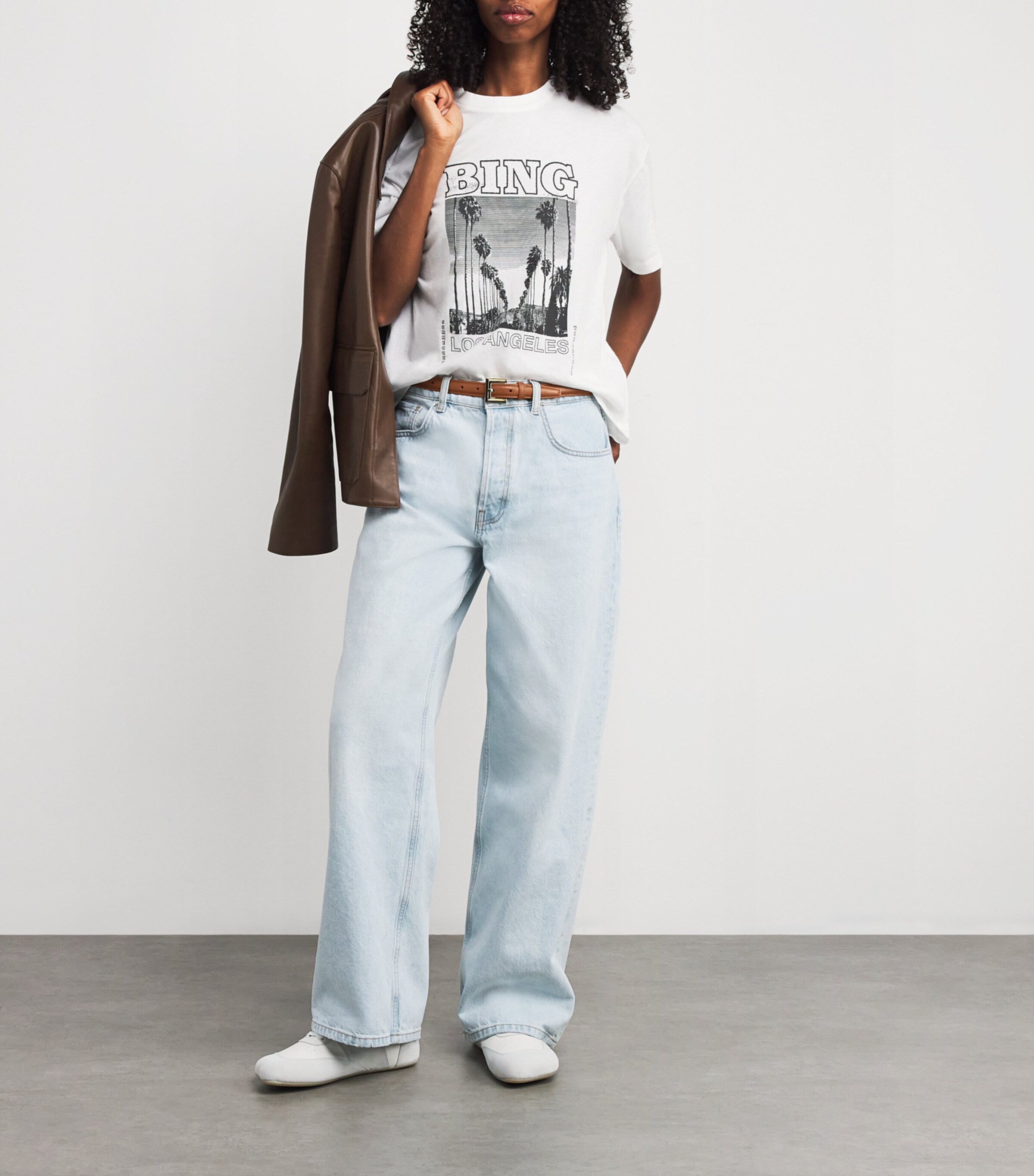 Leather Nicola Belt BROWN Image 2