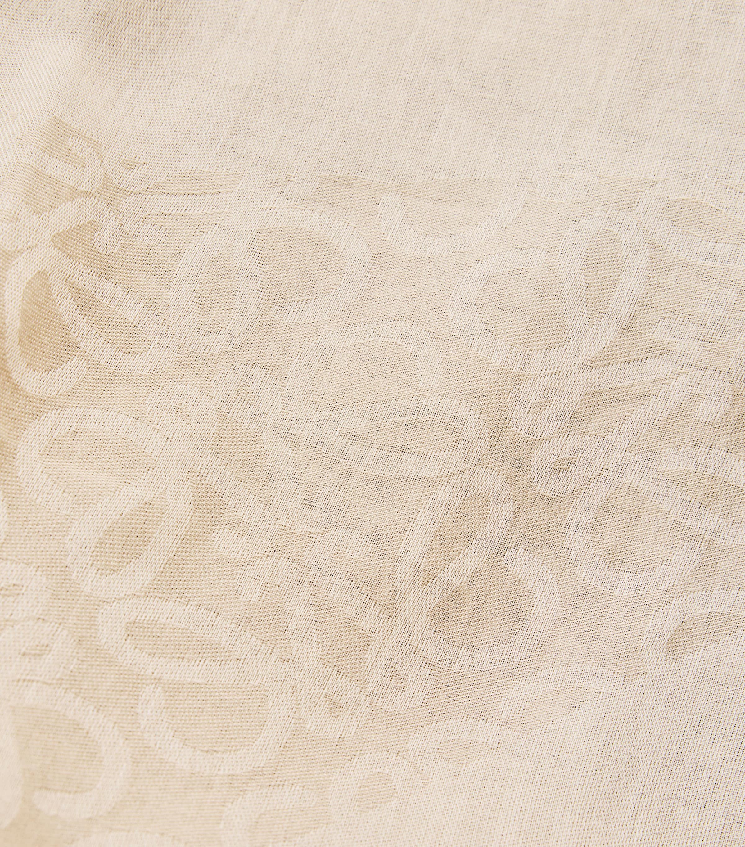 x Paula's Ibiza Cotton Anagram Jacquard Pareo LIGHT BEIGE Image 5