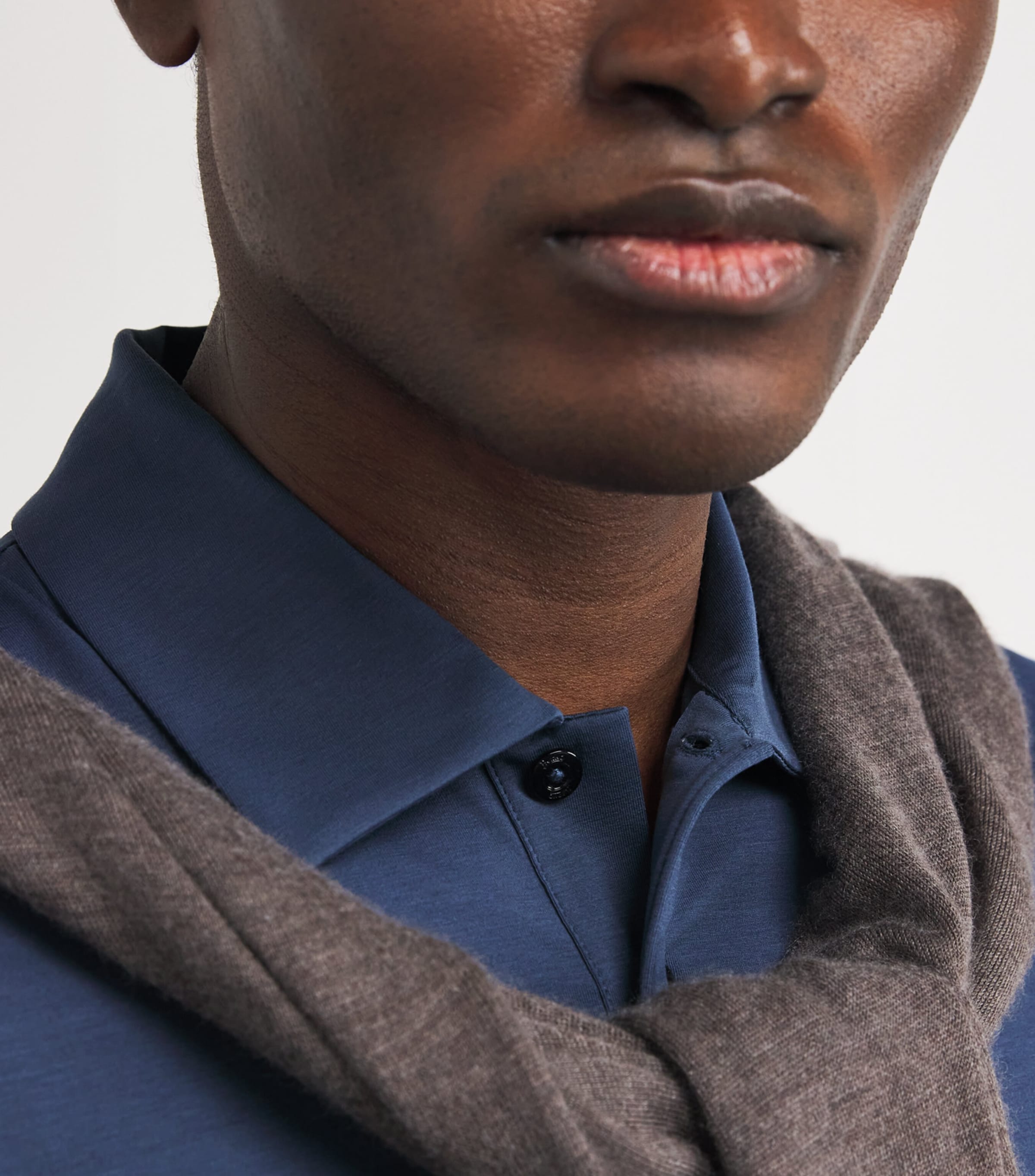 Stretch-Cotton Jersey Polo Shirt BLU BALENA 9119 Image 6