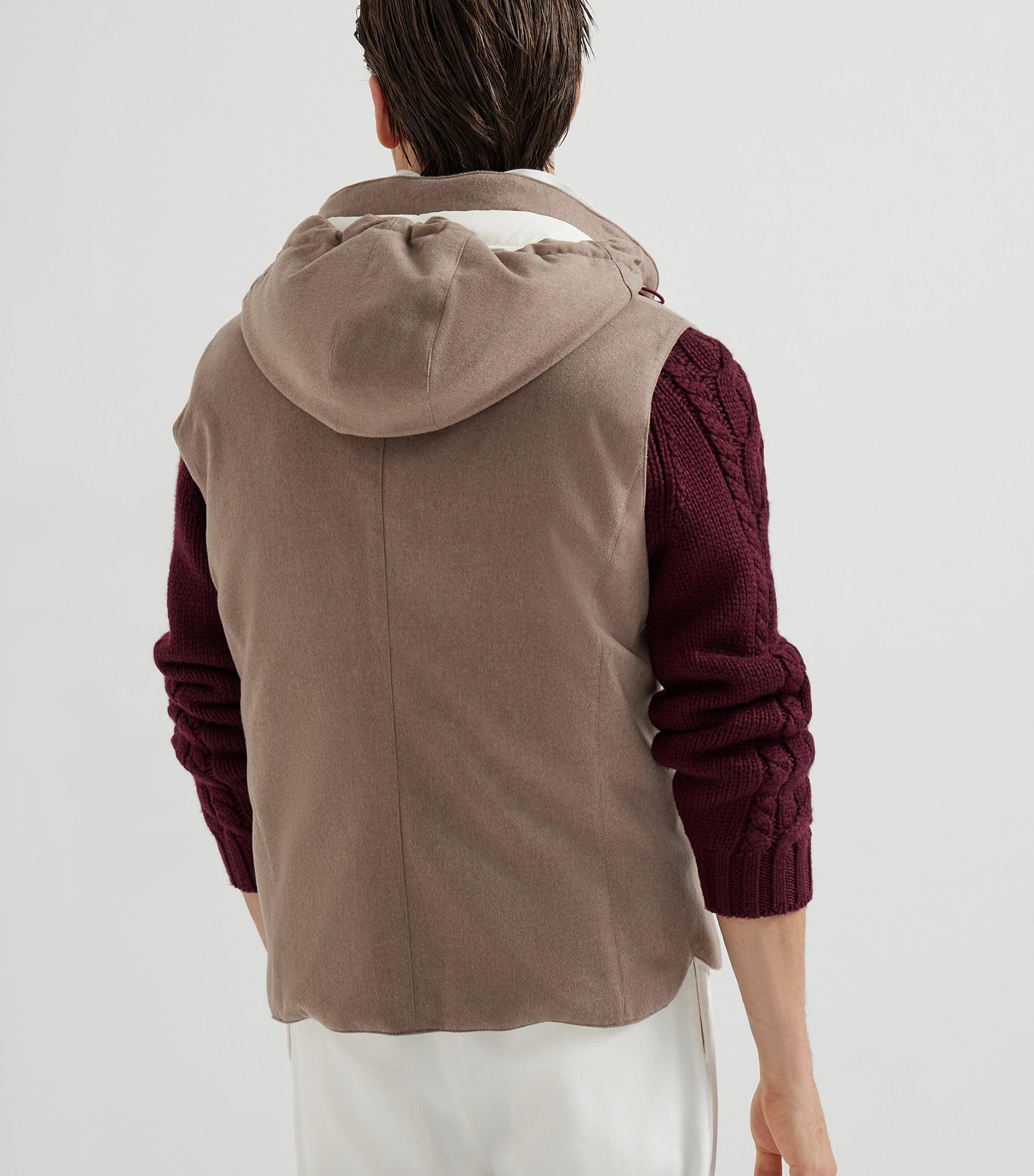 Brunello Cucinelli Wool Down-Filled Padded Gilet | Harrods UK