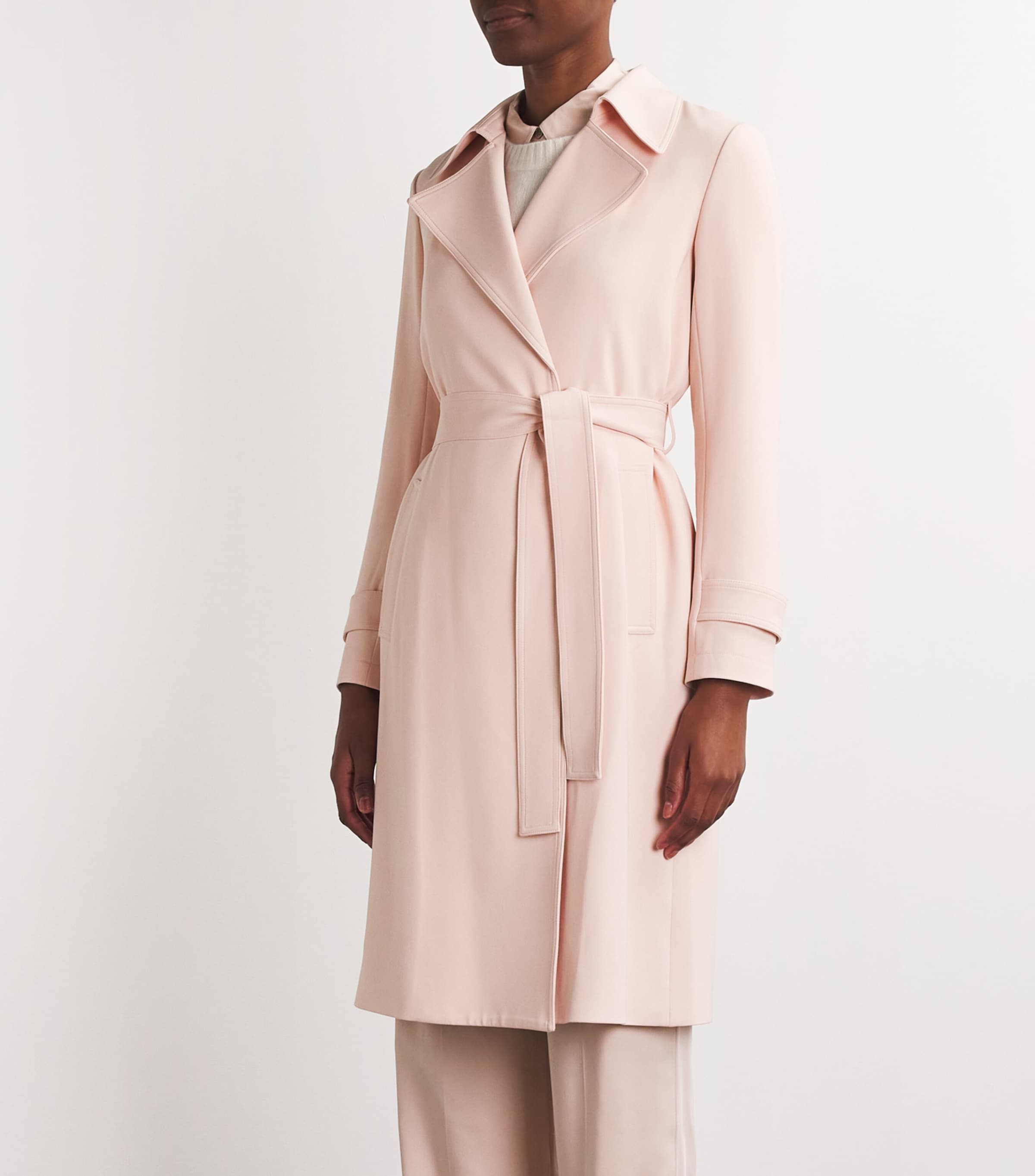 Theory Crepe Oaklane Trench Coat | Harrods US