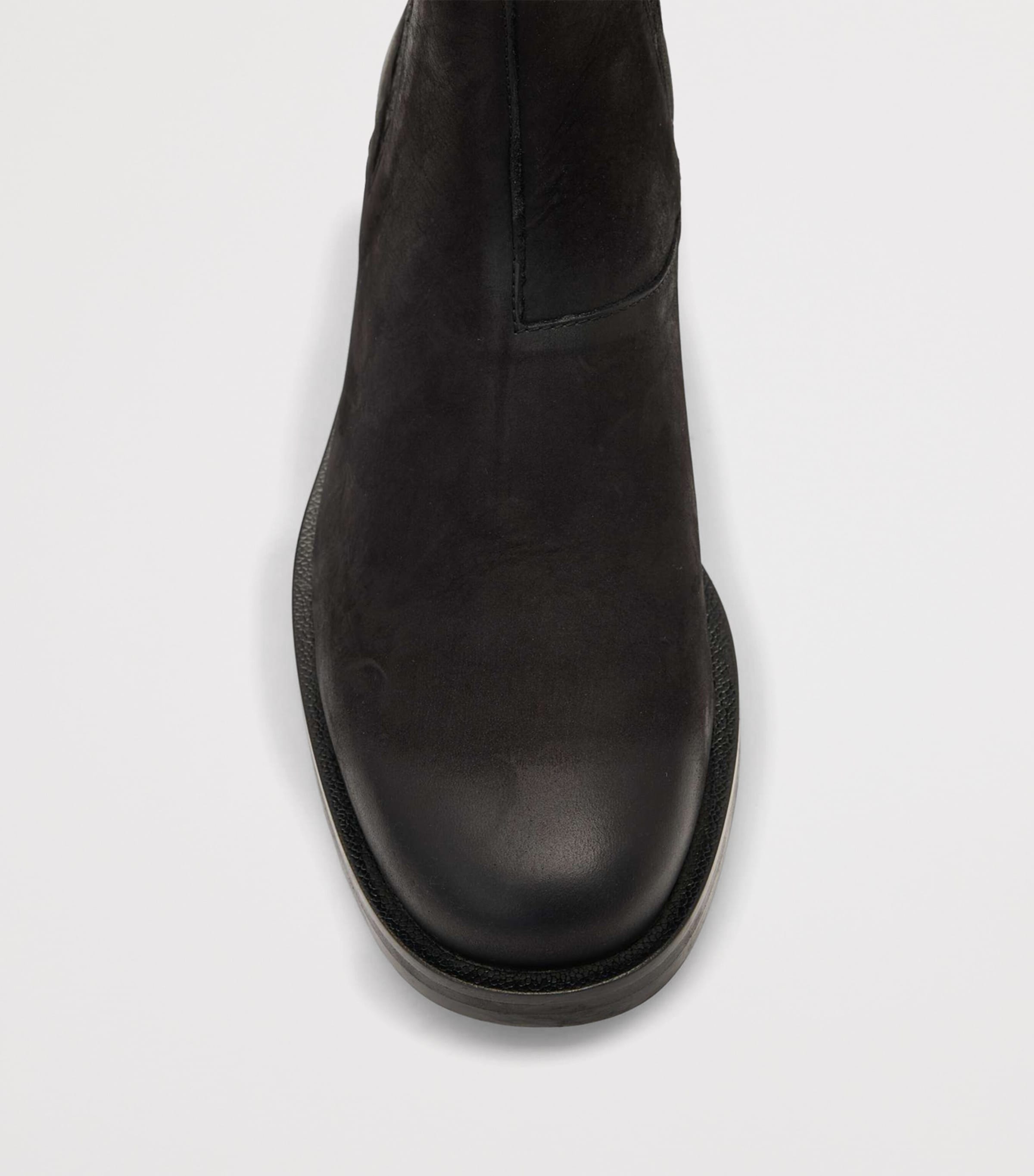 Leather Bloom Chelsea Boots WASHED BLACK Image 4