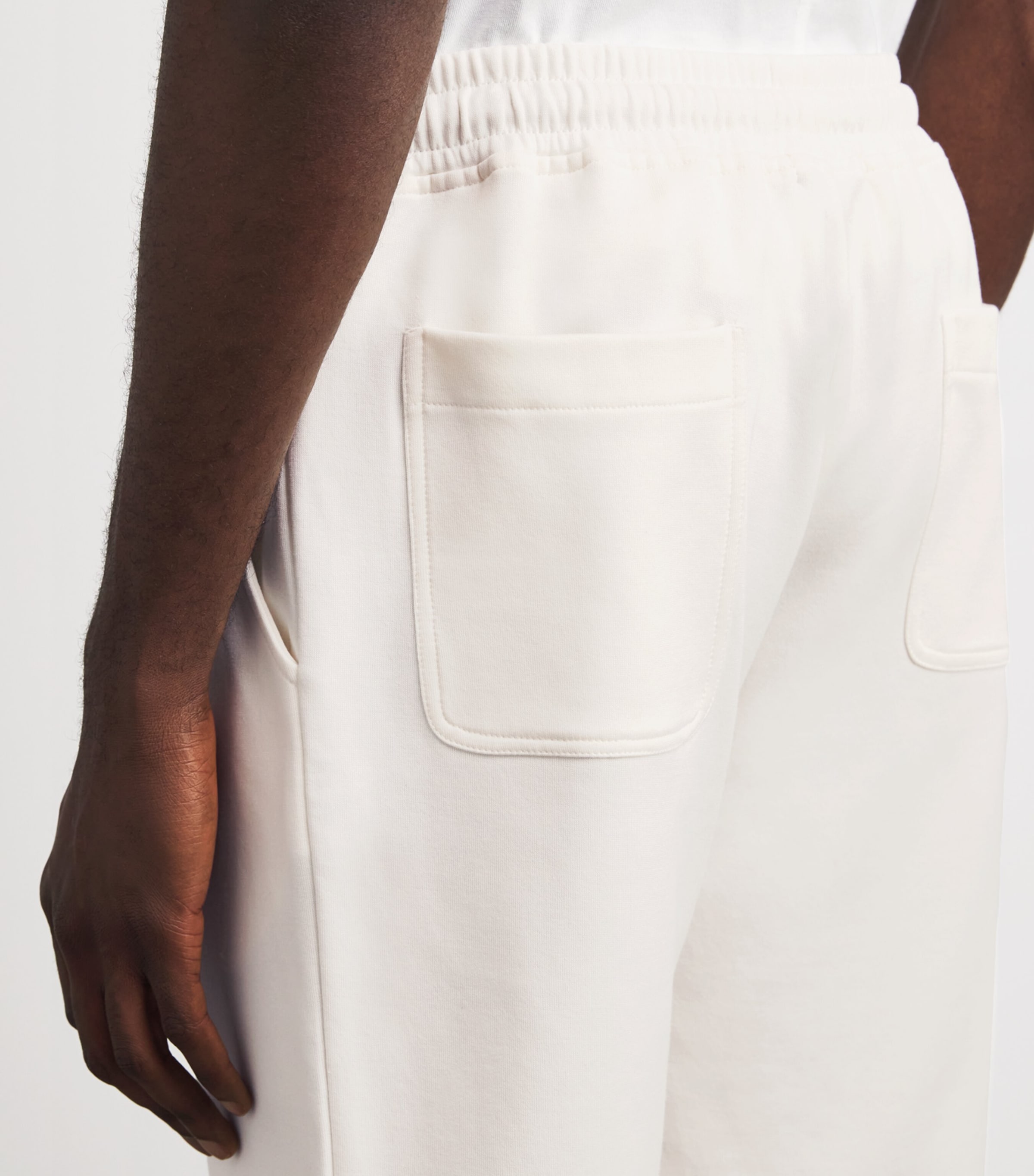 Eleventy Mens Cotton-Blend Bermuda Shorts Bianco Image 6