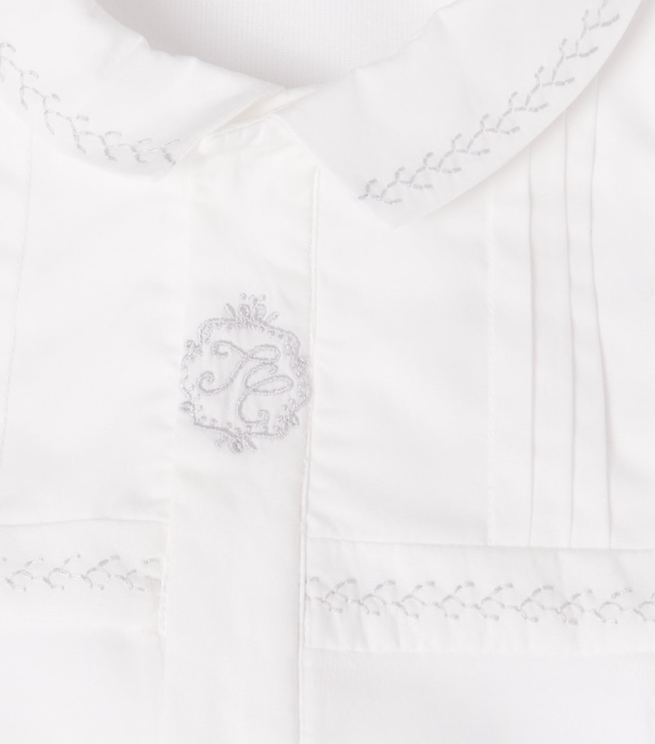 Embroidered All-In-One (Newborn-2 Years) 1BLANC Image 3