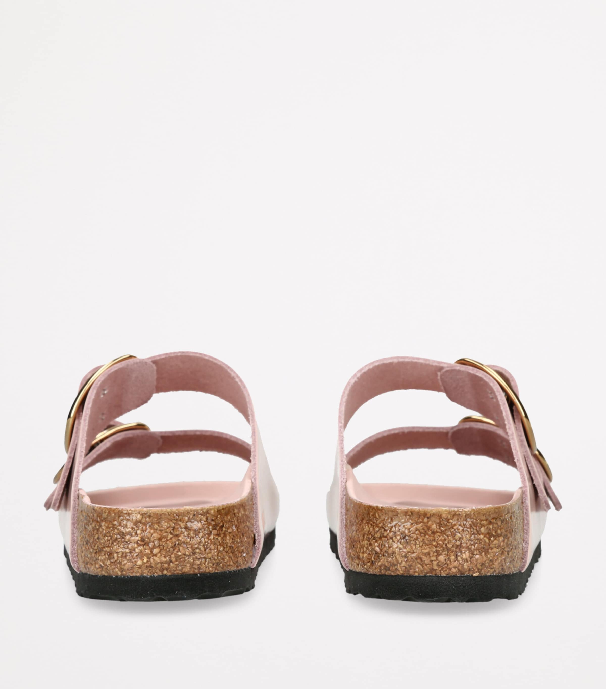 Leather Arizona Big Buckle Sandals PINK Image 2