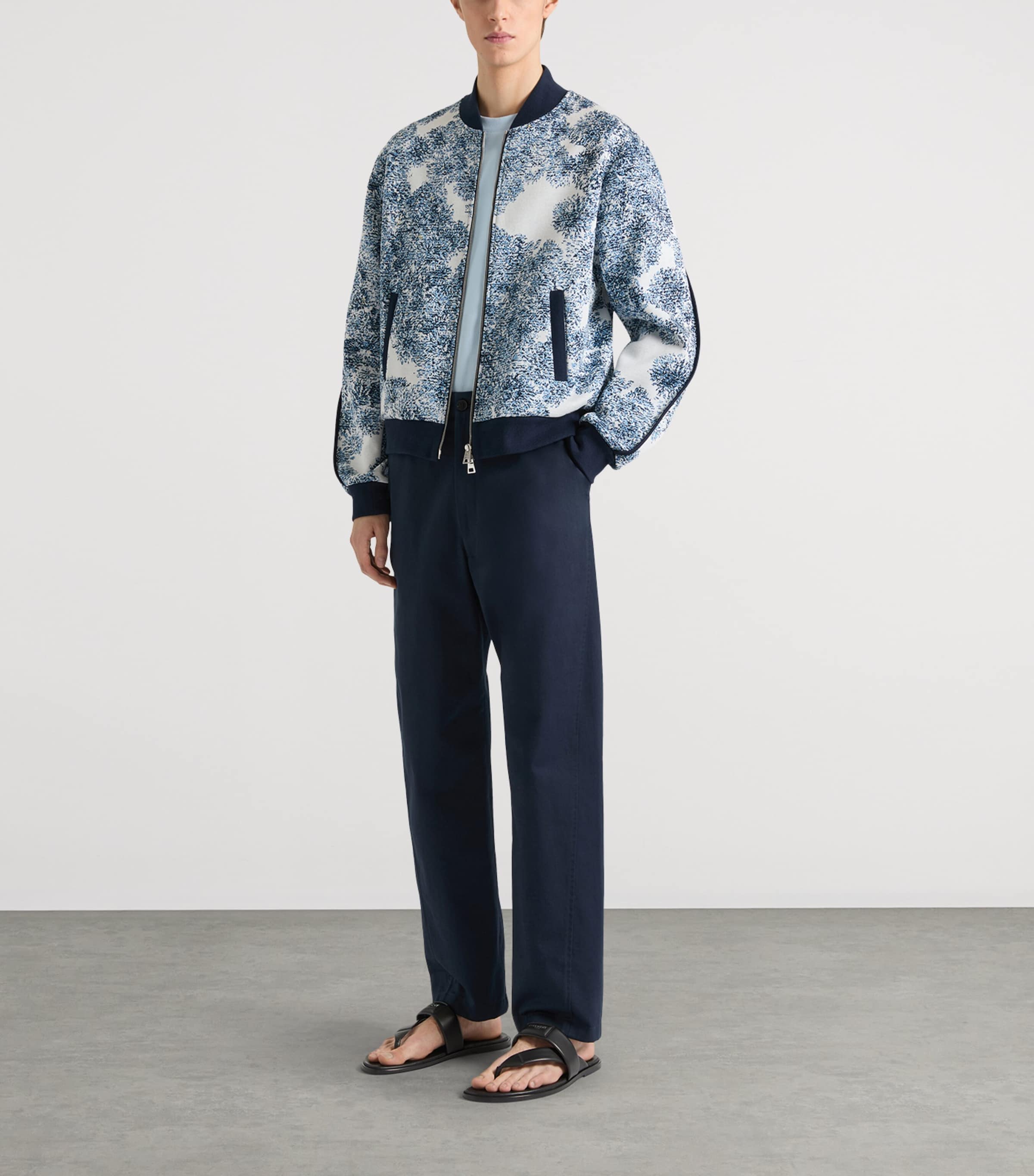 Givenchy Mens Jacquard Bomber Jacket Image 2