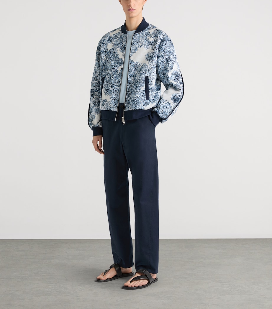 Givenchy Mens Jacquard Bomber Jacket Image 2