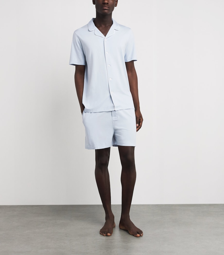 Modal Short Basel Pyjama Set BLU Image 2