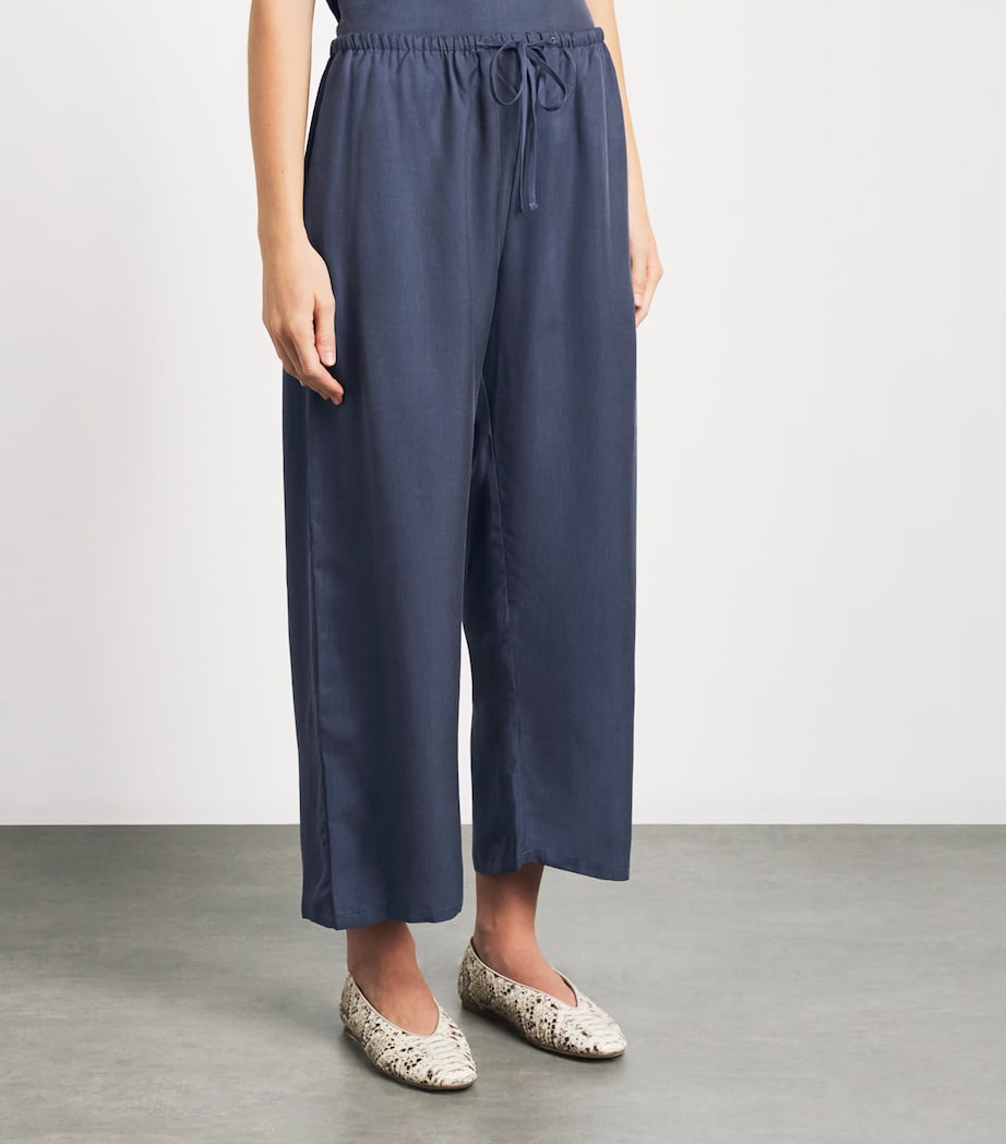 LESET Womens Kim Drawstring trousers Denim Image 4