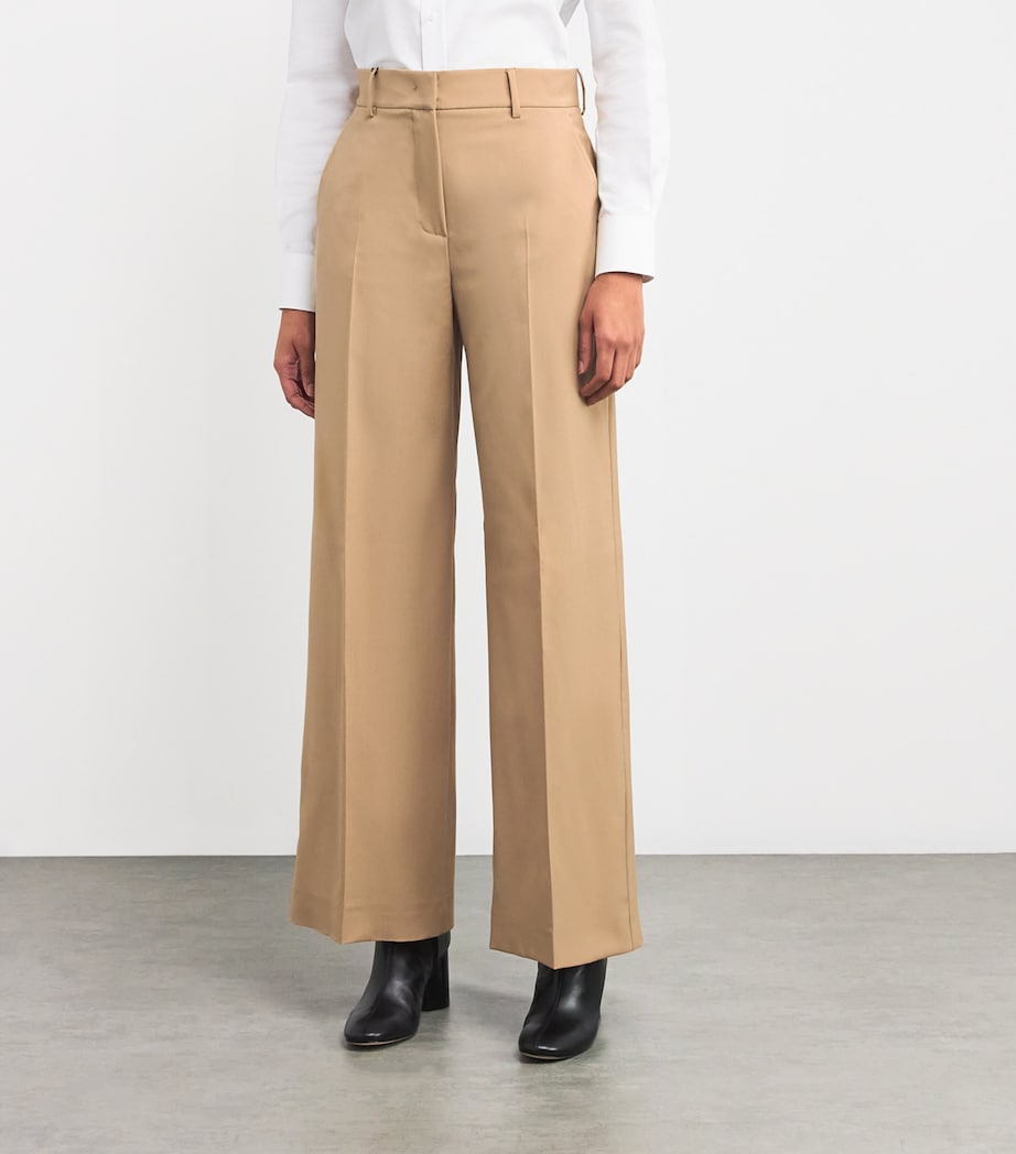 Wool Tailored Trousers BEIGE Image 3