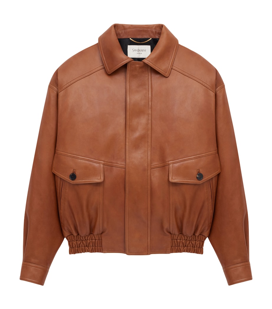Leather Bomber Jacket 2080 Image 1