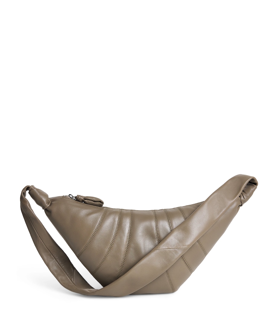 Medium Nappa Leather Croissant Bag DARK KHAKI GR678 Image 1