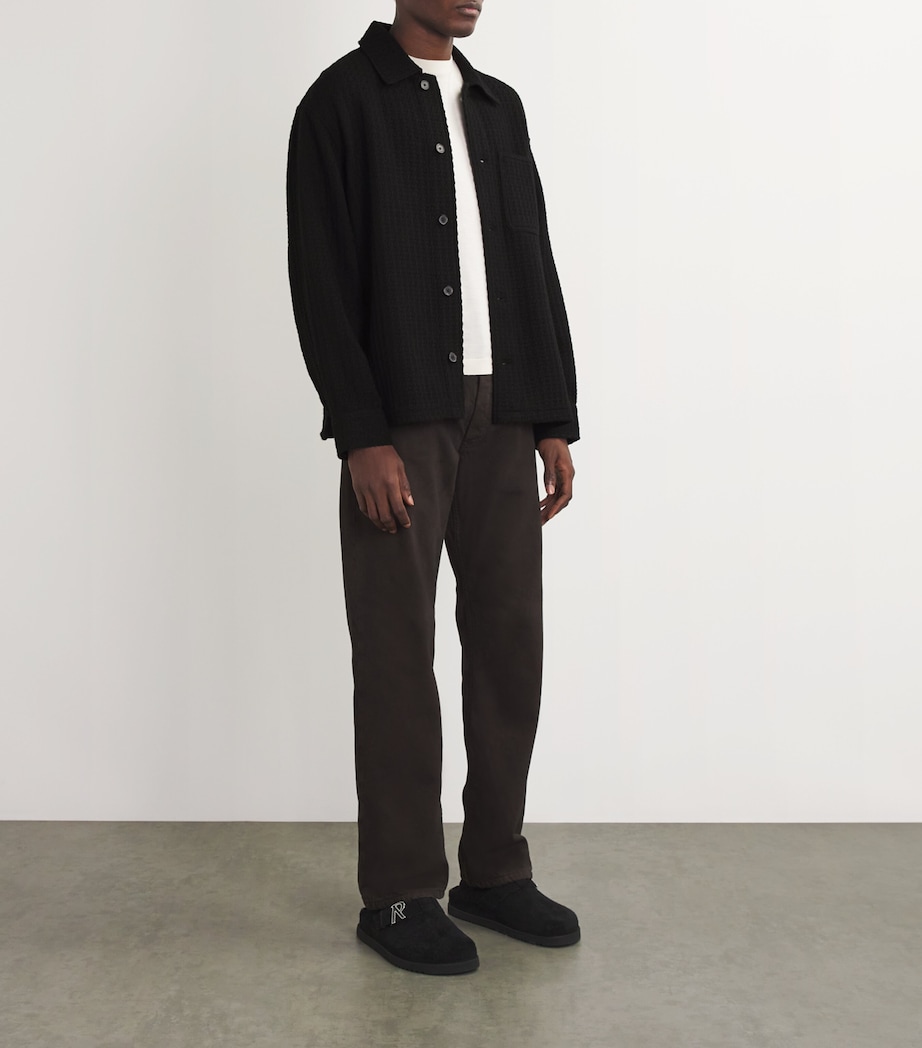 Wool-Blend Shirt Jacket BLACK Image 2