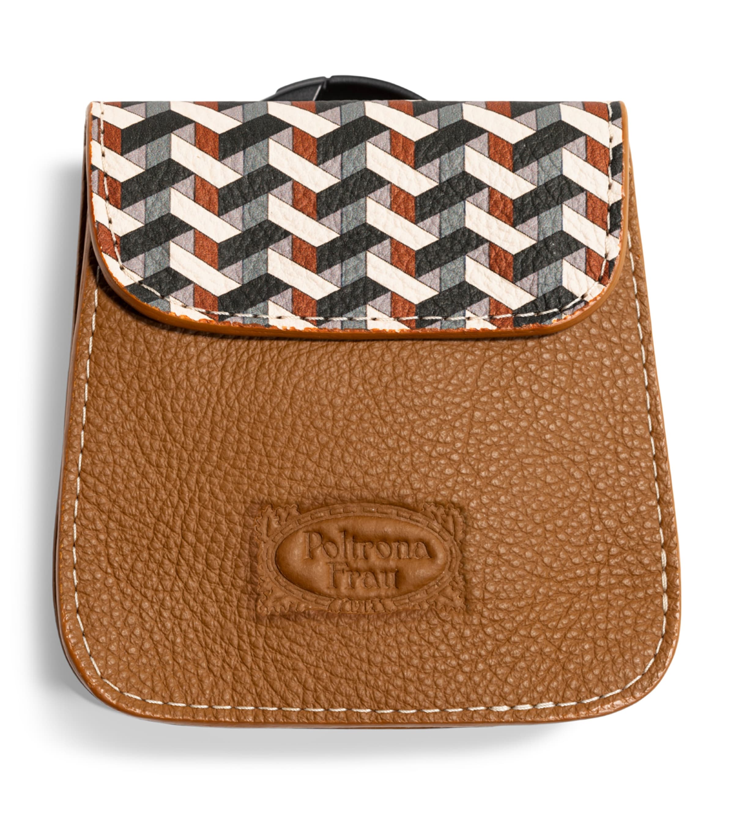 Poltrona Frau Leather Dog Treat Pouch Ecru/cammello Image 1