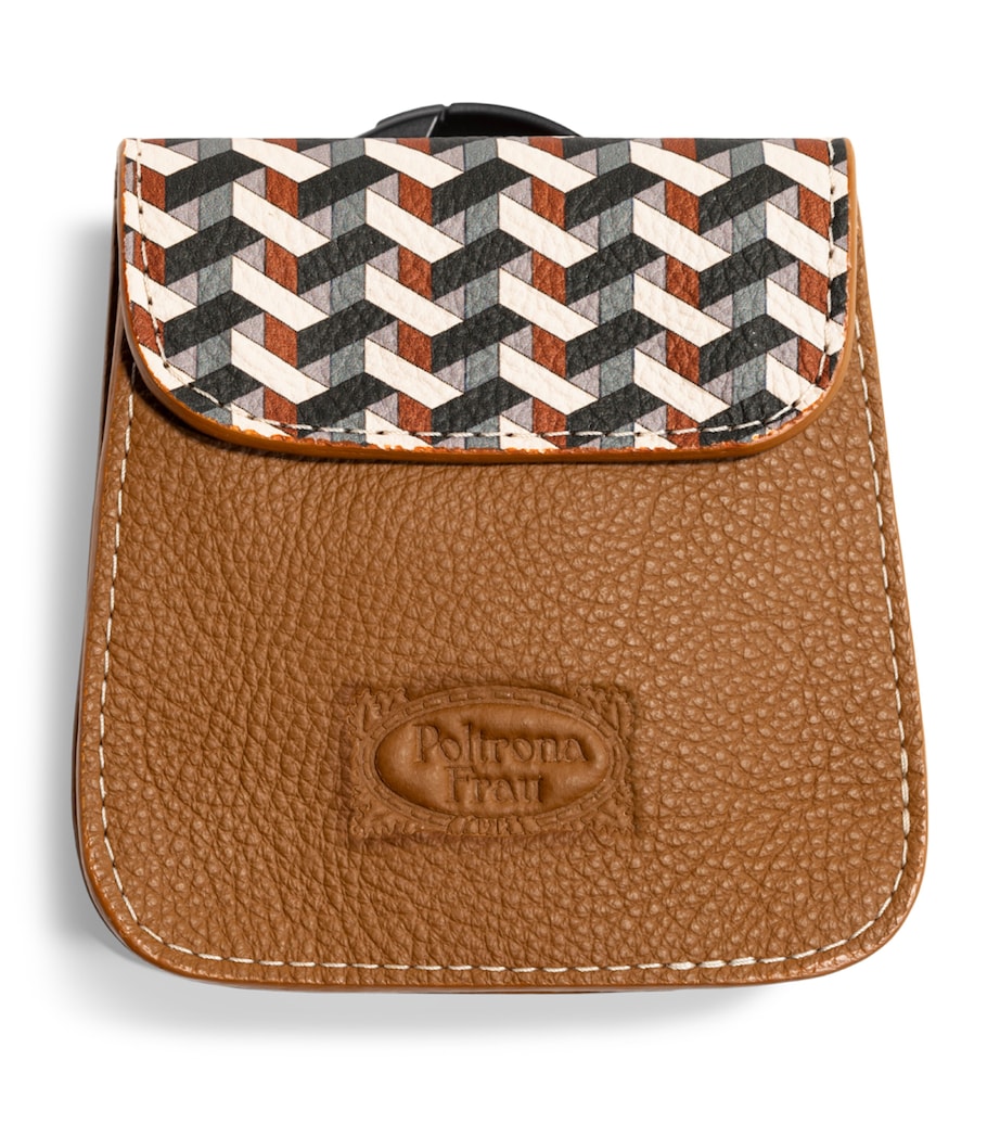 Poltrona Frau Leather Dog Treat Pouch Ecru/cammello Image 1