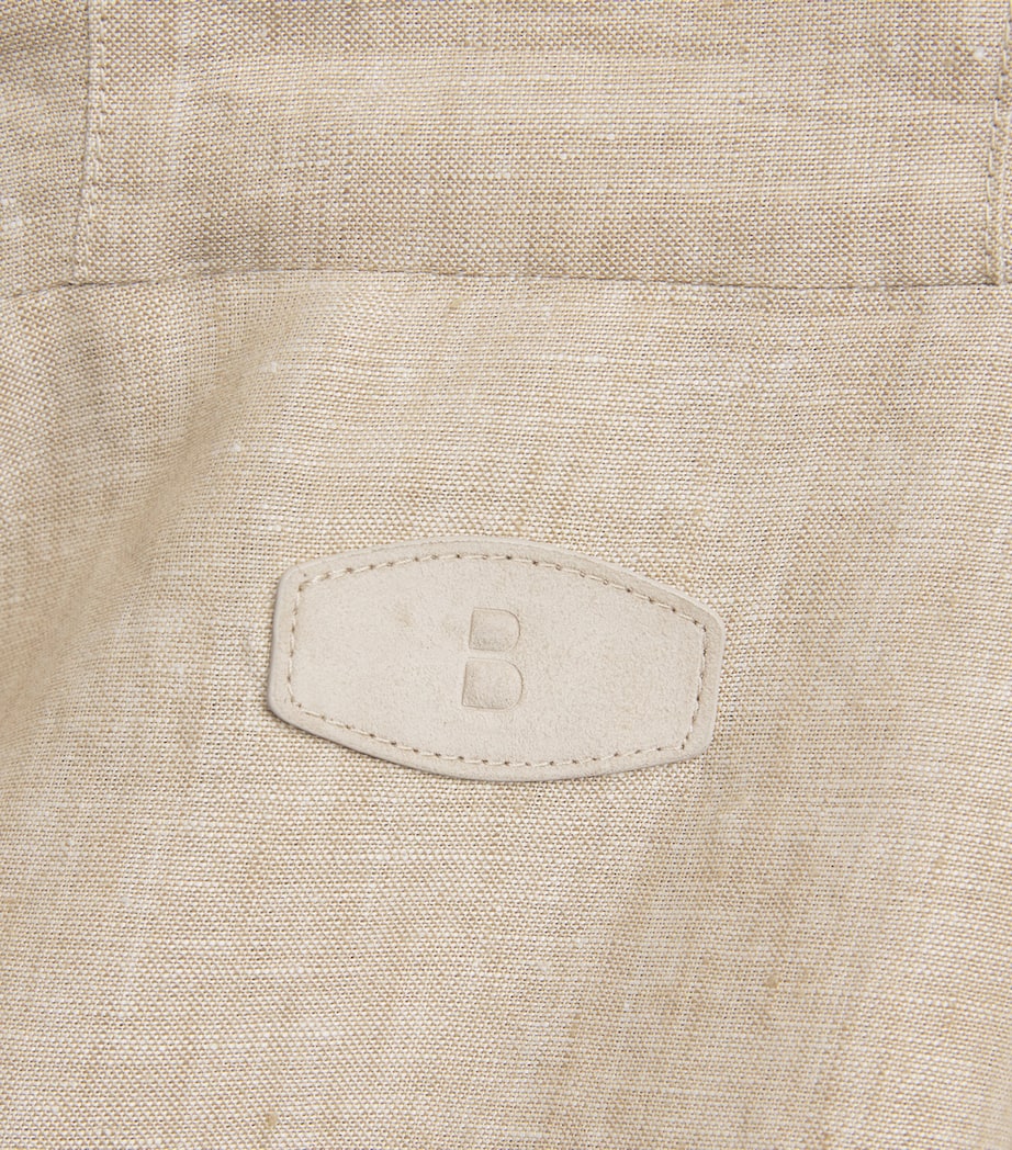 Linen Hooded Jacket 164 SAND Image 6