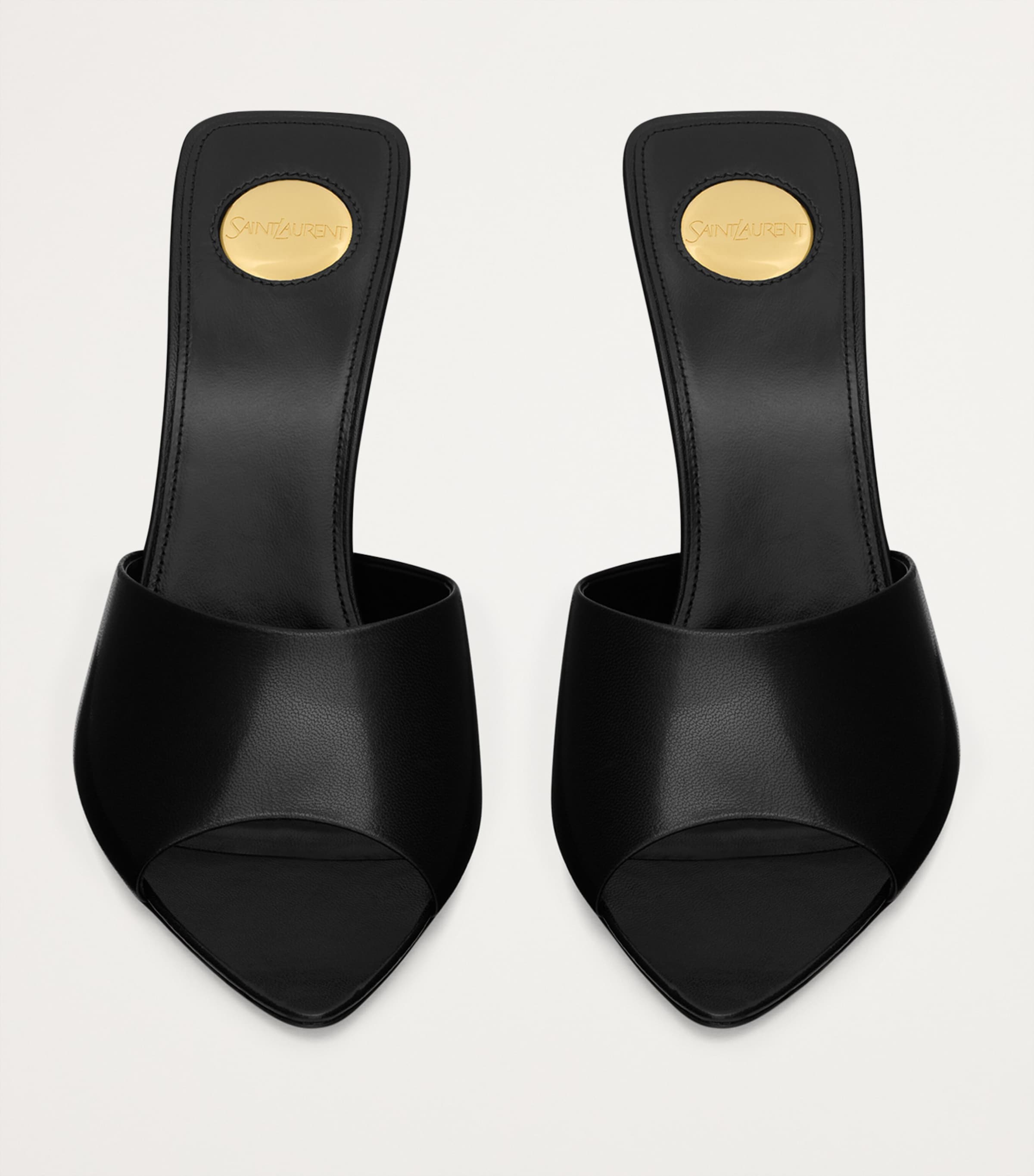 Saint Laurent Leather Romy Mules 90 | Harrods US