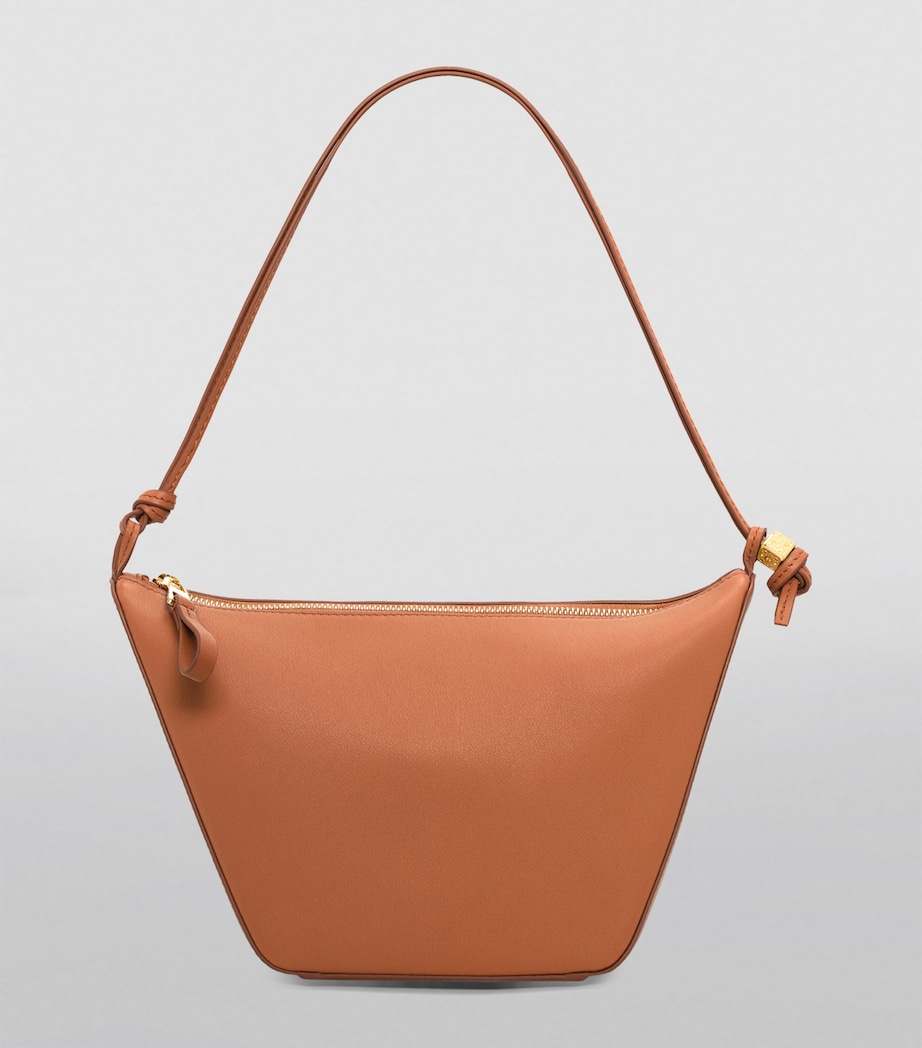 Mini Leather Hammock Shoulder Bag TAN Image 2