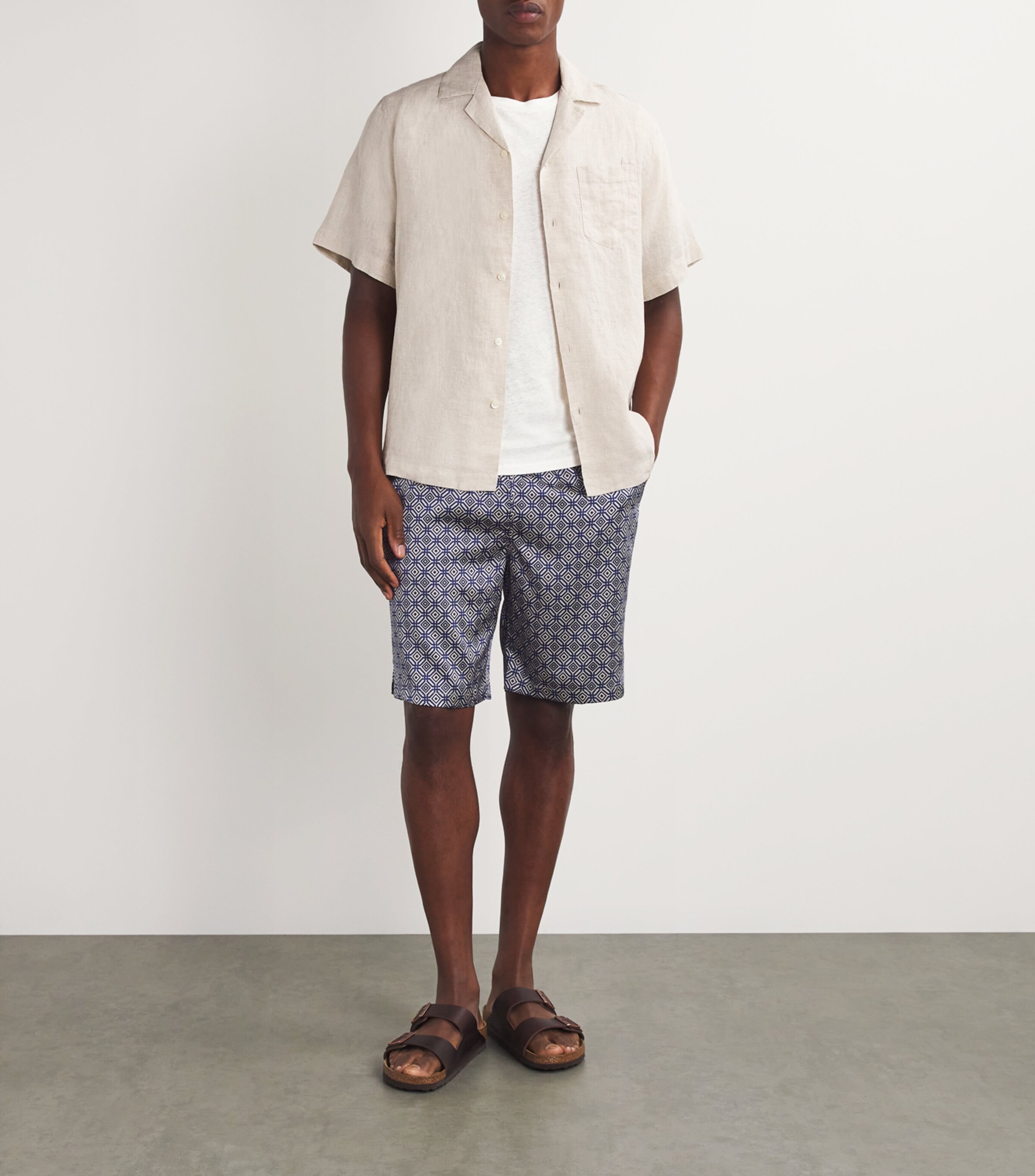 Cotton-Linen T-Shirt WHITE Image 8