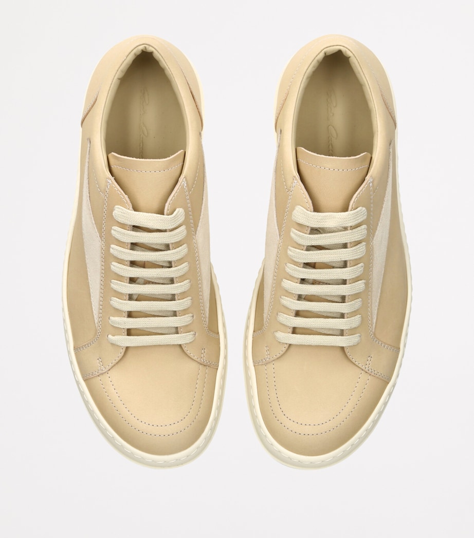 Leather Vintage Low-Top Sneakers CREAM COMB Image 4