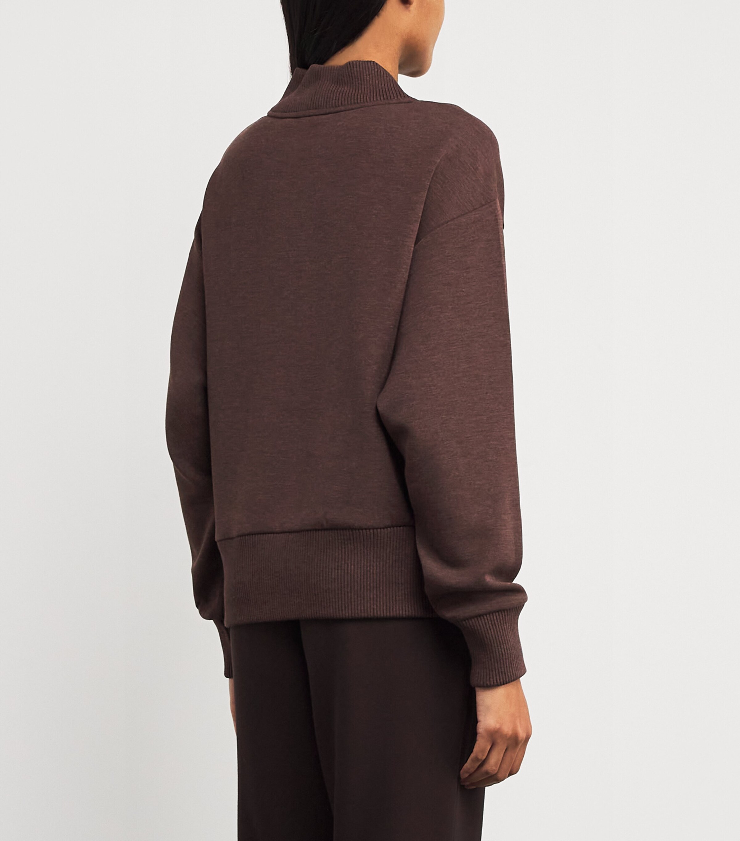Sally Half-Zip Sweatshirt COFFEE BEAN MARL Image 4