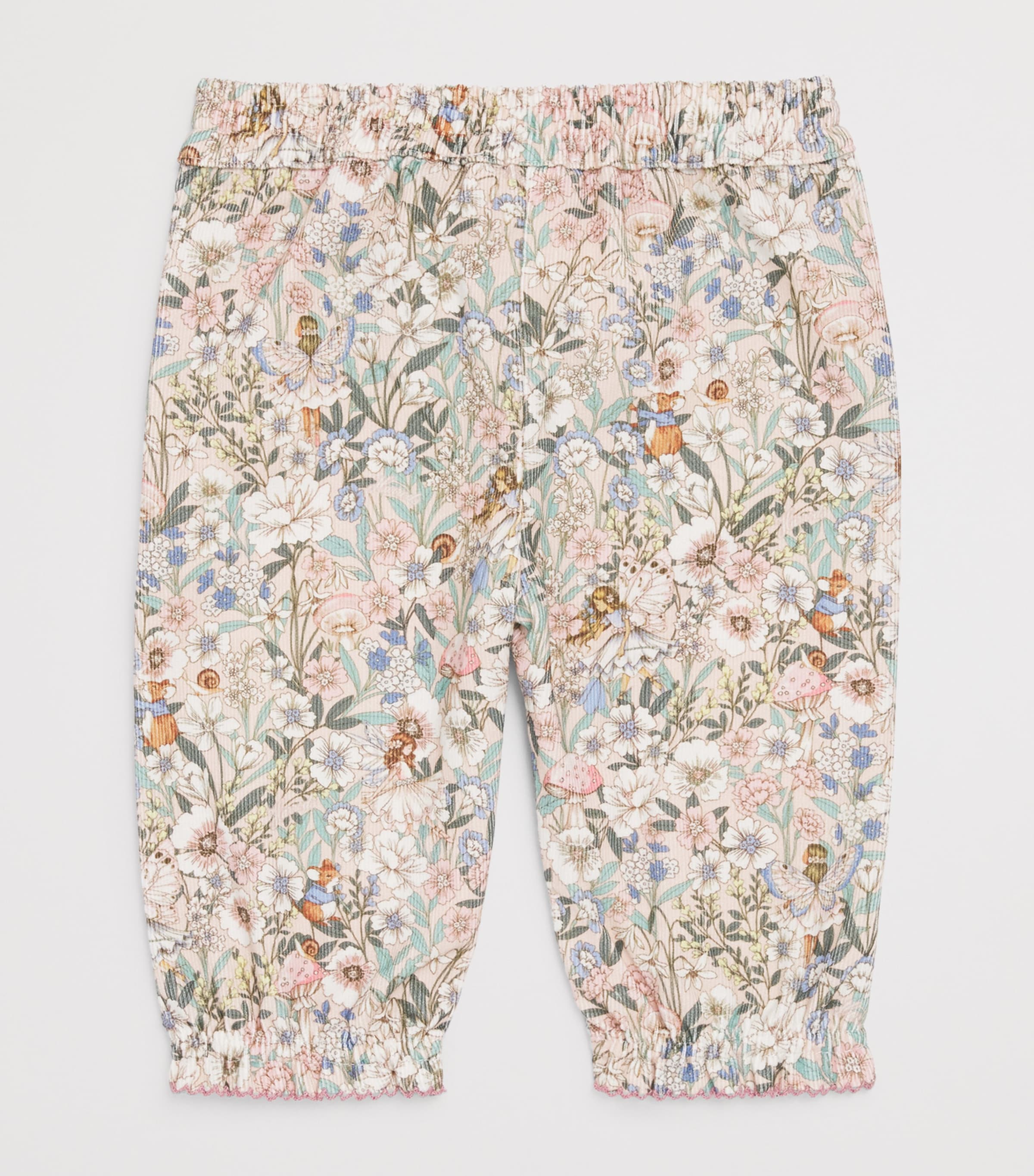 Harrods Floral Print Trousers (0-18 Months) Pink Image 2
