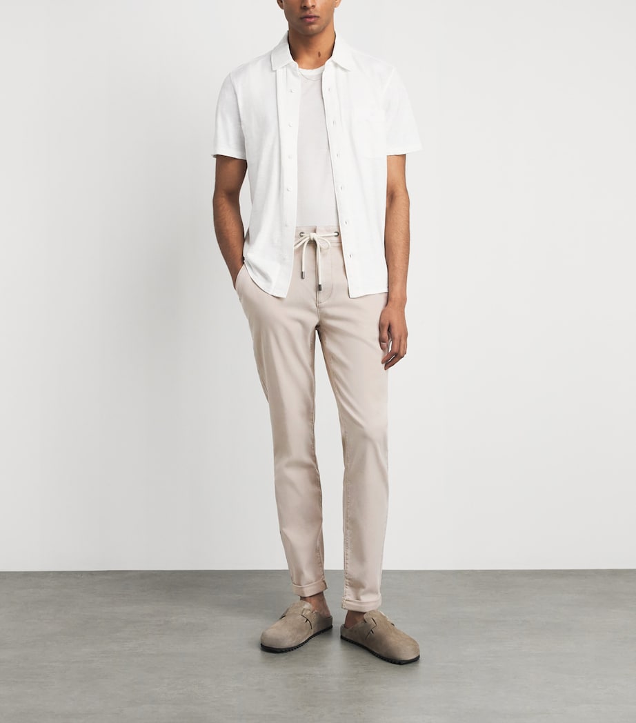 PAIGE Mens Drawstring Fraser Chinos Fresh Oyster Image 2