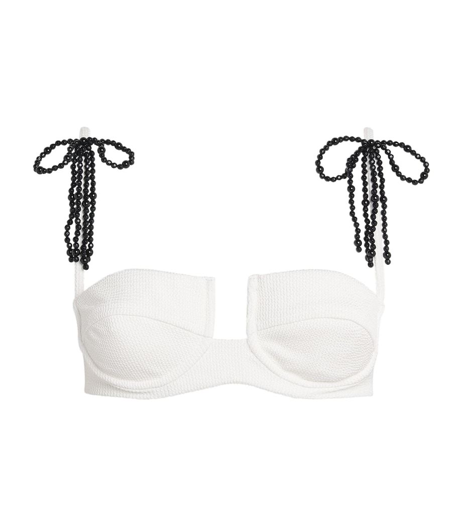 Grace Knit Bikini Top WHITE Image 1