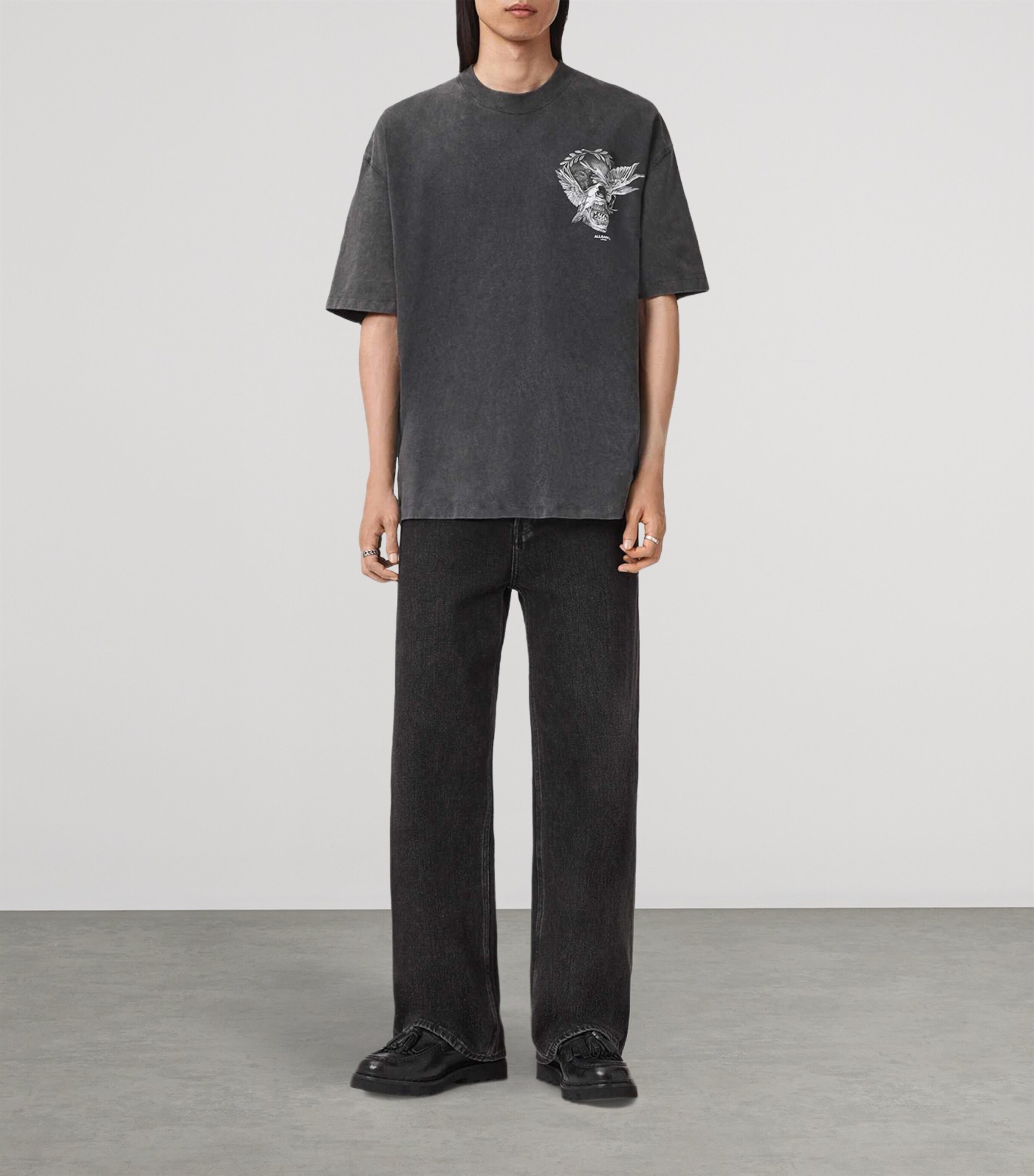 Organic Cotton Mysteries T-Shirt WASHED BLACK Image 2