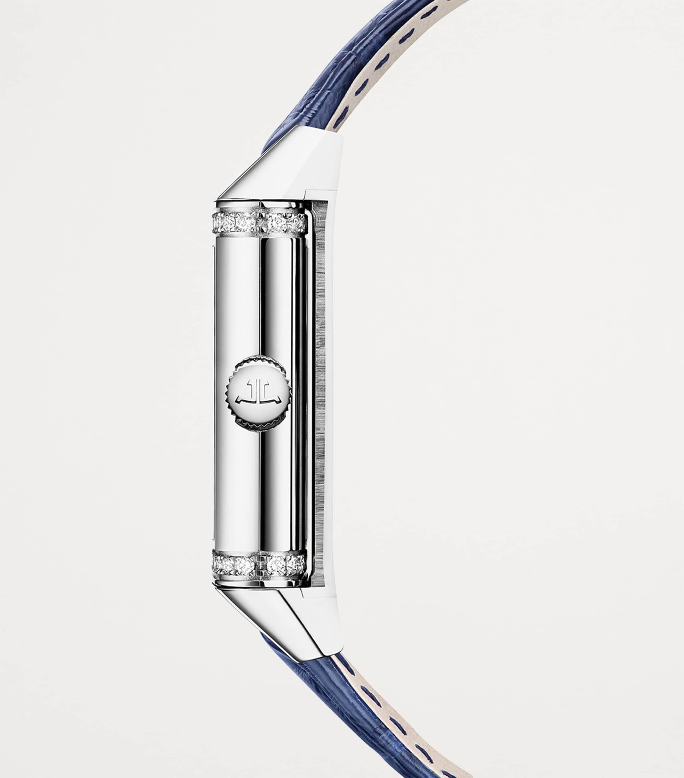 Stainless Steel and Diamond Reverso One Duetto Watch 20mm STAINLESS STEEL Image 3