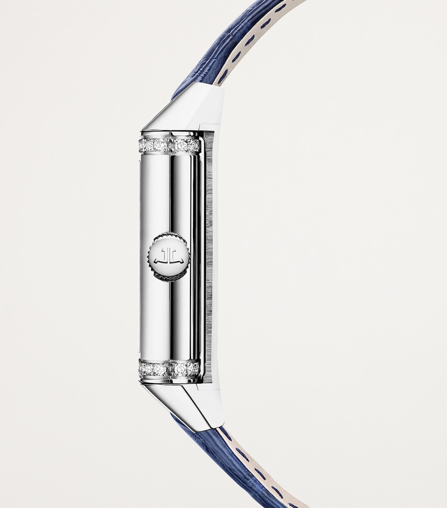 Stainless Steel and Diamond Reverso One Duetto Watch 20mm STAINLESS STEEL Image 3