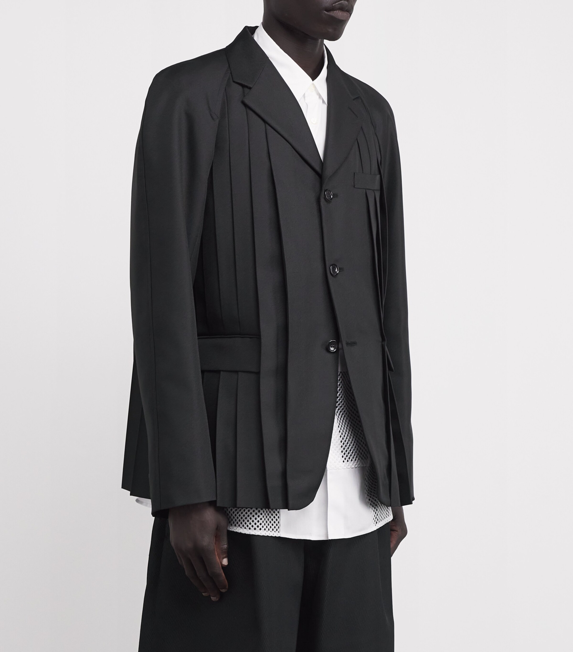 comme des garçons homme Men's blazer Comme Des Garçons Homme Plus Striped Blazer | Black | FARFETCH