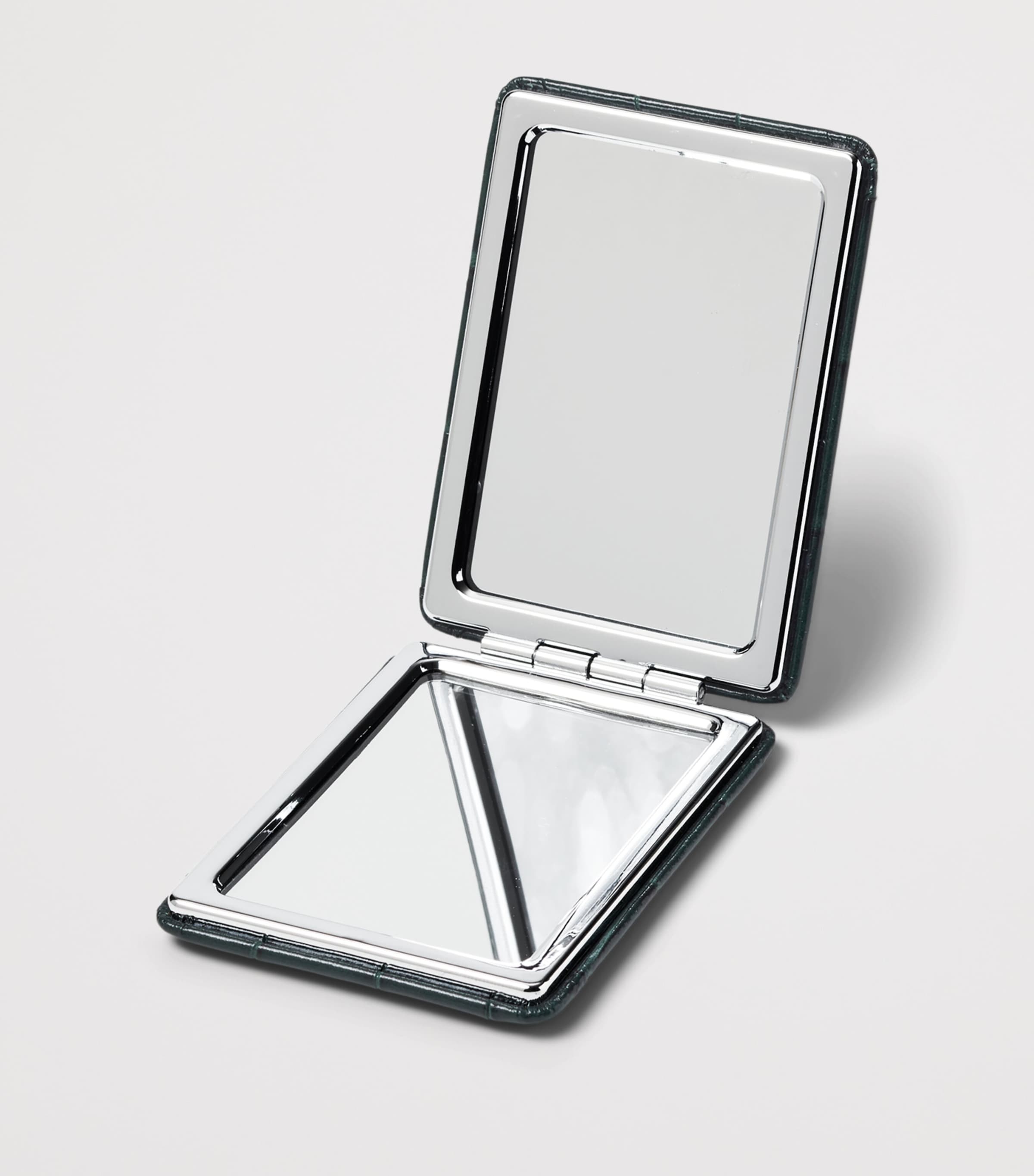 Aspinal Of London Croc-Embossed Leather Handbag Mirror Evergreen Image 3