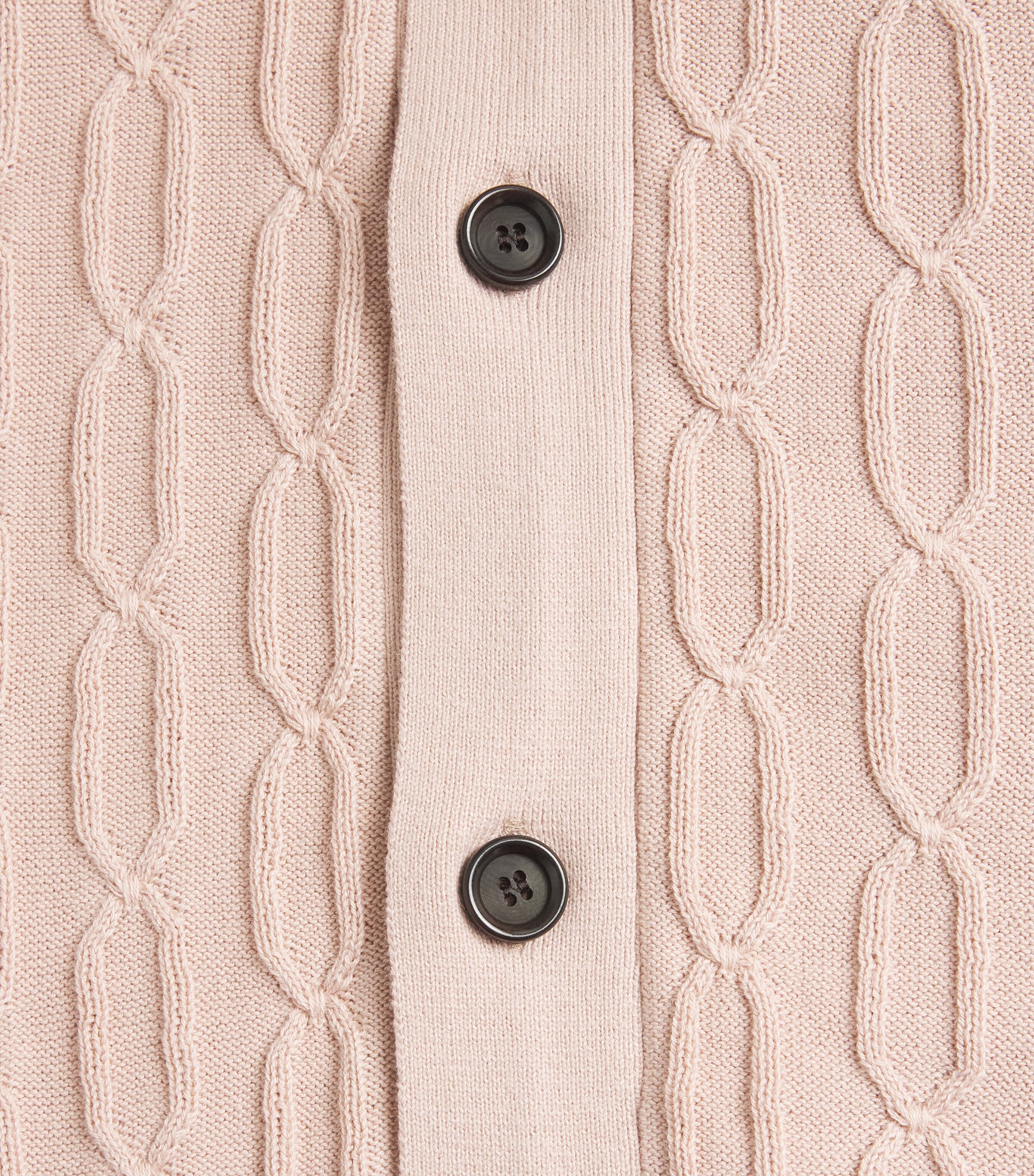 Oliver Spencer Mens Organic Cotton Knitted Polo Shirt Pink Image 6