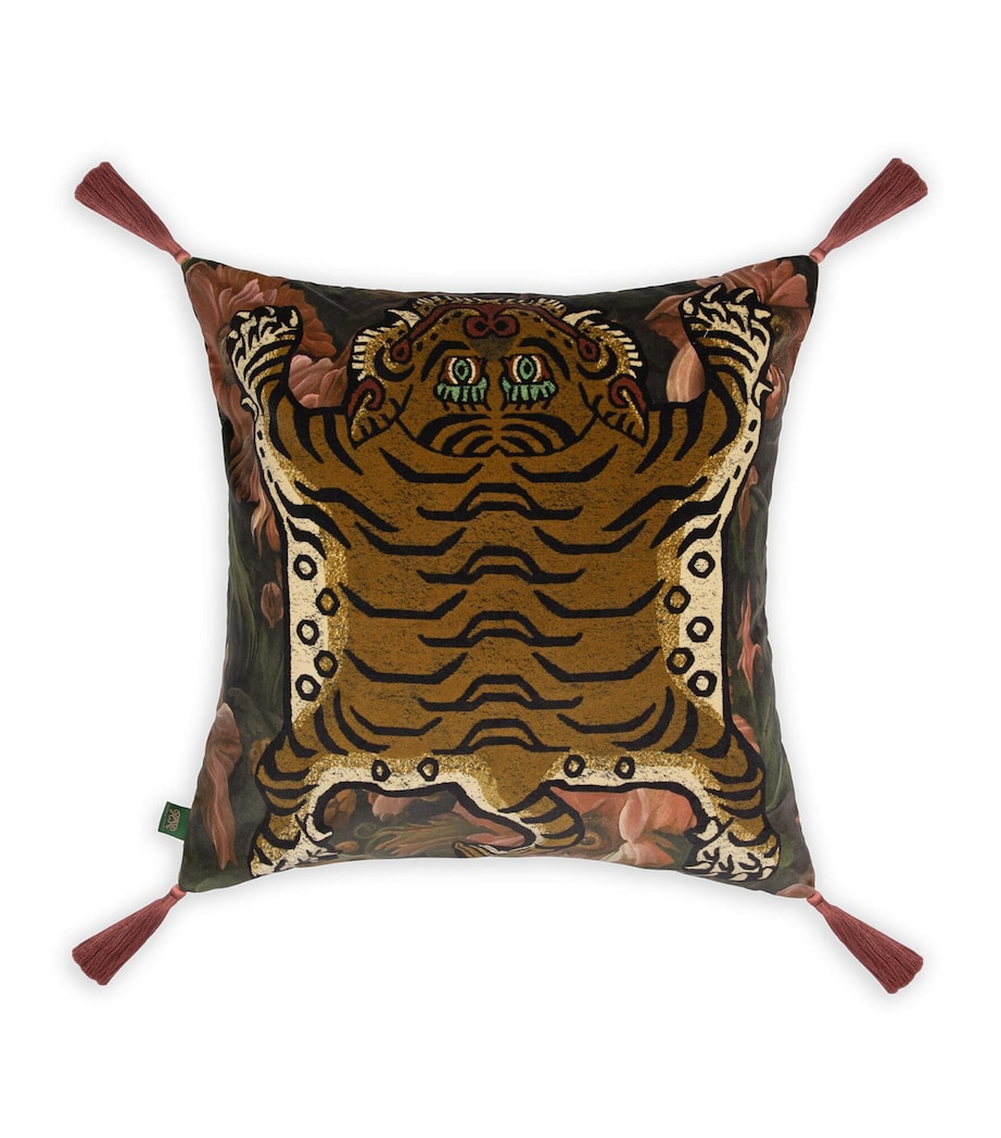 Large Umbra Saber Tassel Cushion (60cm x 60cm) NOIR Image 1