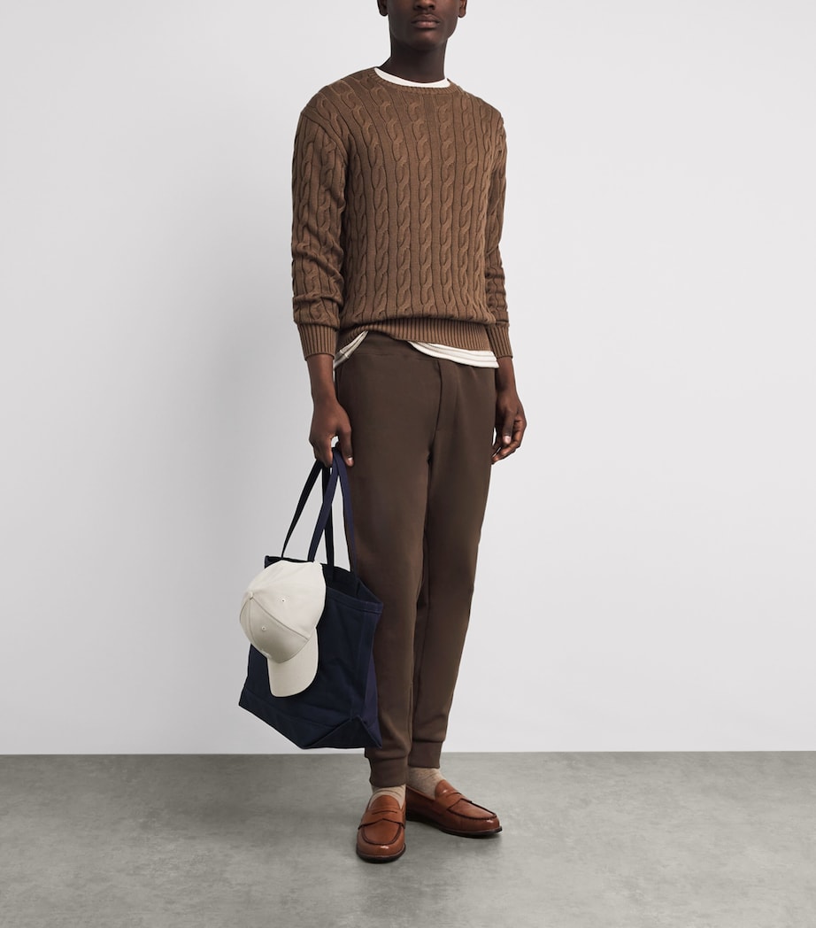 Polo Ralph Lauren Mens Tech Knit Sweatpants Nutmeg Image 2