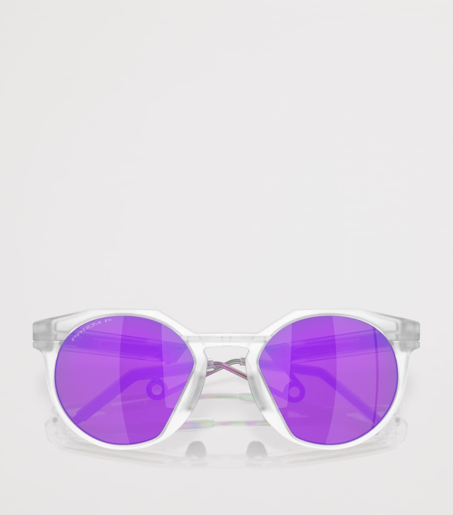 Oakley HTSN Metal Round Sunglasses Clear Image 6