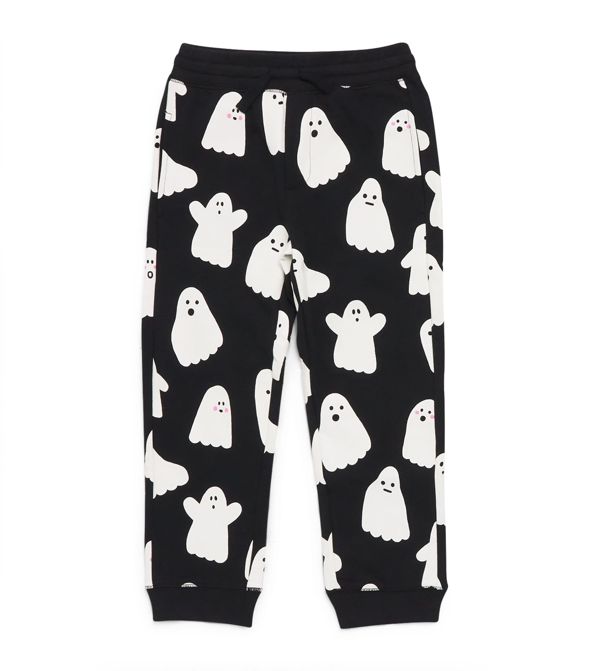 Stella Mccartney Organic Cotton Ghost Sweatpants In Black