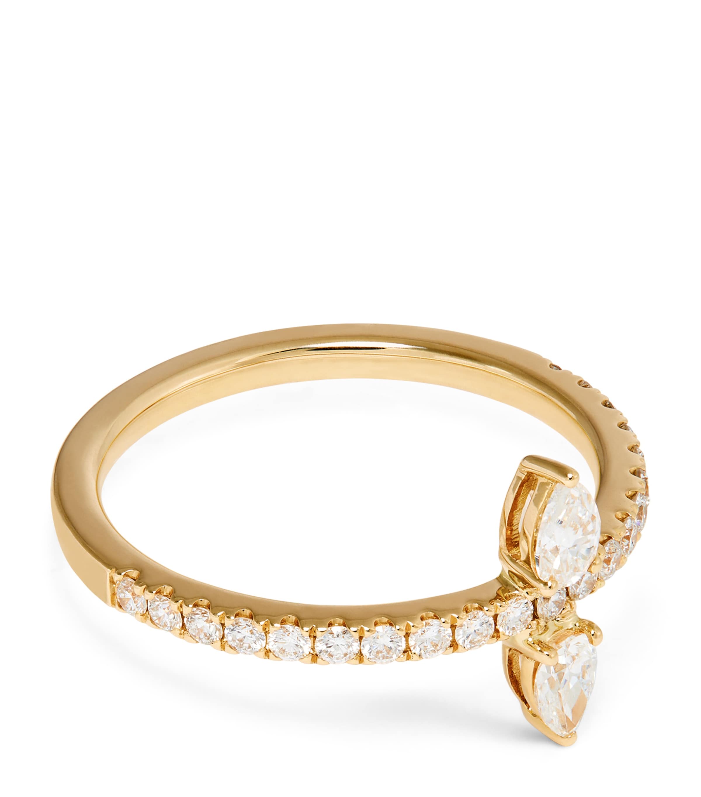 Shop Persée Yellow Gold And Diamond Héra Ring